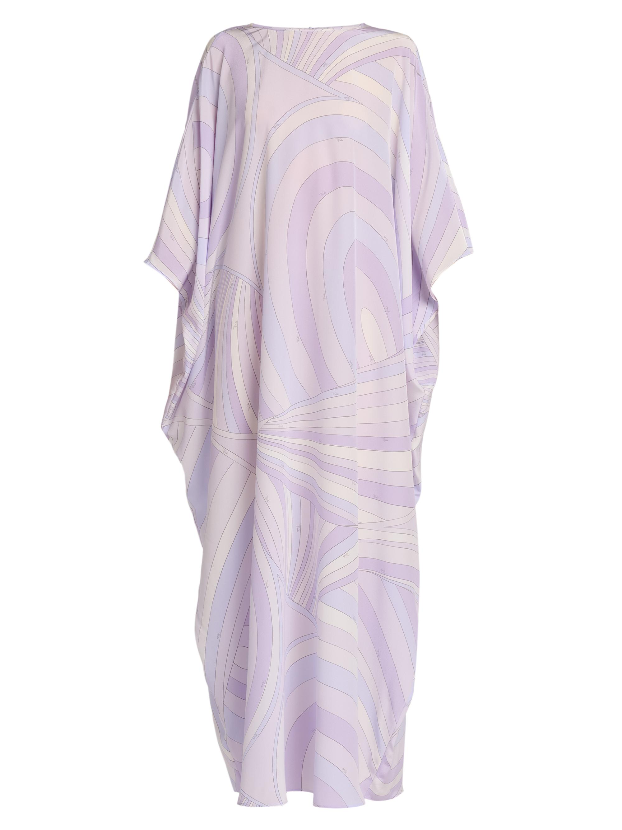 Pucci Women's Passepartout Crêpe De Chine Oversized Caftan - Lavander