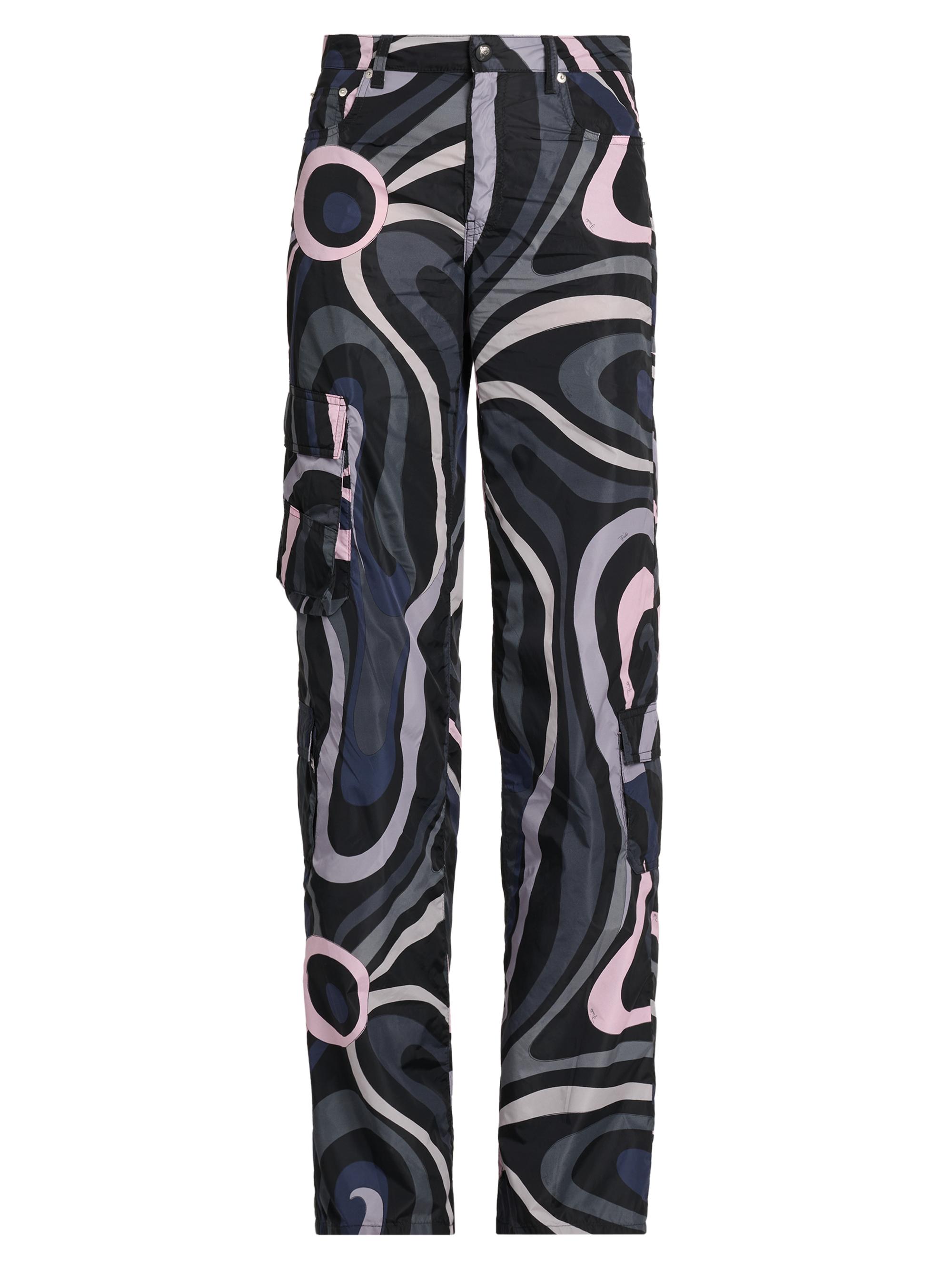 Pucci Women's Passepartout Straight-Leg Trousers - Black Pink