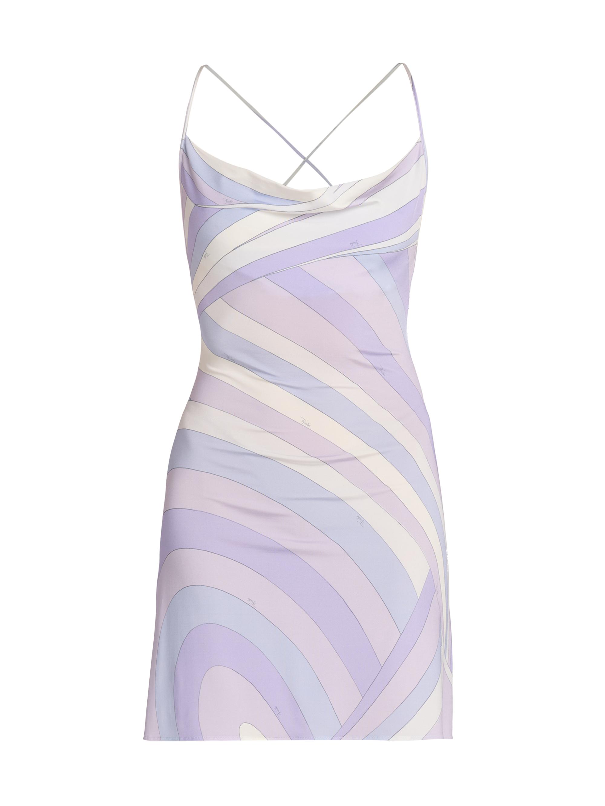 Pucci Women's Passepartout Jersey Satin Minidress - Lavander