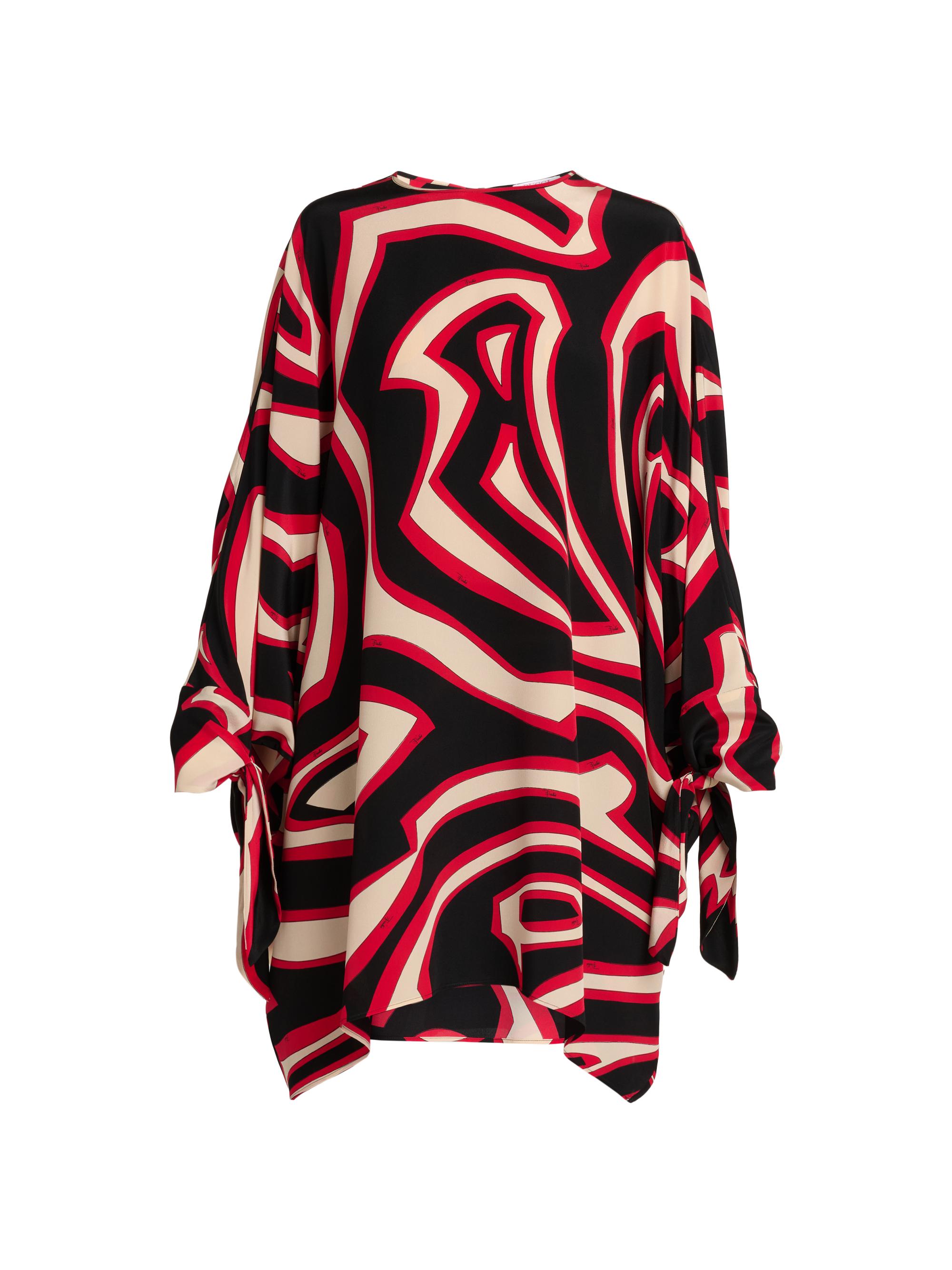 Pucci Women's Passepartout Crêpe De Chine Caftan - Gold Red