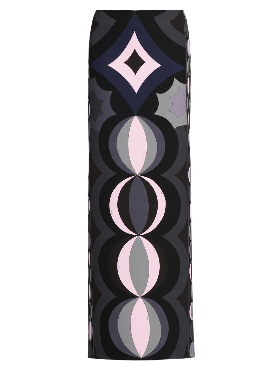 Pucci Women's Passepartout Printed Silk Maxi Skirt In Multi