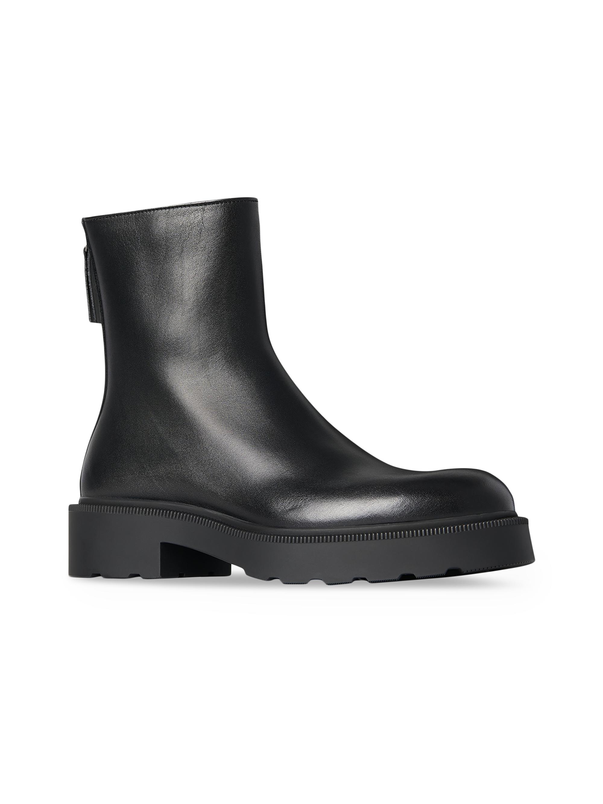 The Row Nobilis 20MM Leather Ankle Boots | Saks Fifth Avenue