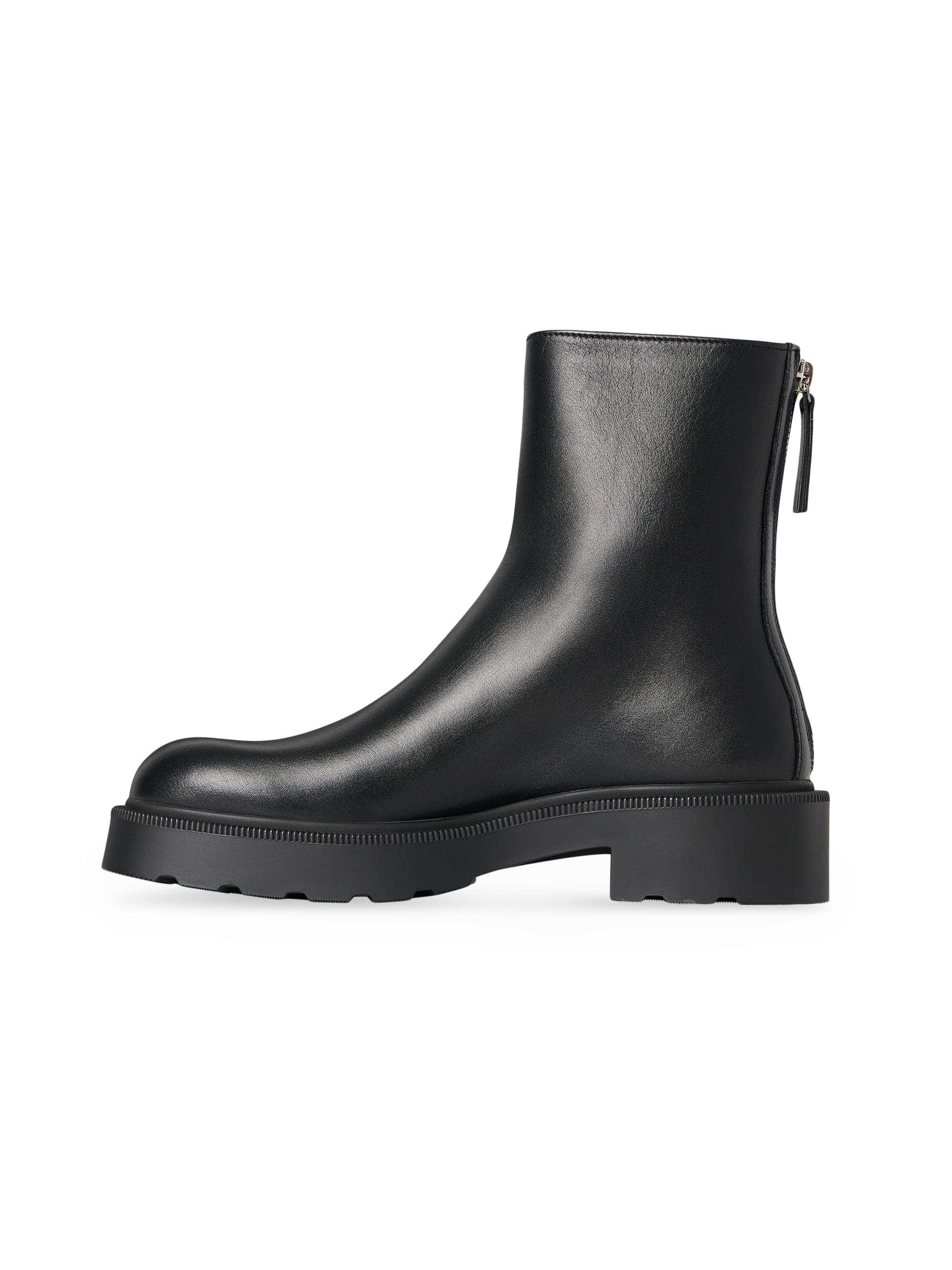 The Row Nobilis 20MM Leather Ankle Boots | Saks Fifth Avenue