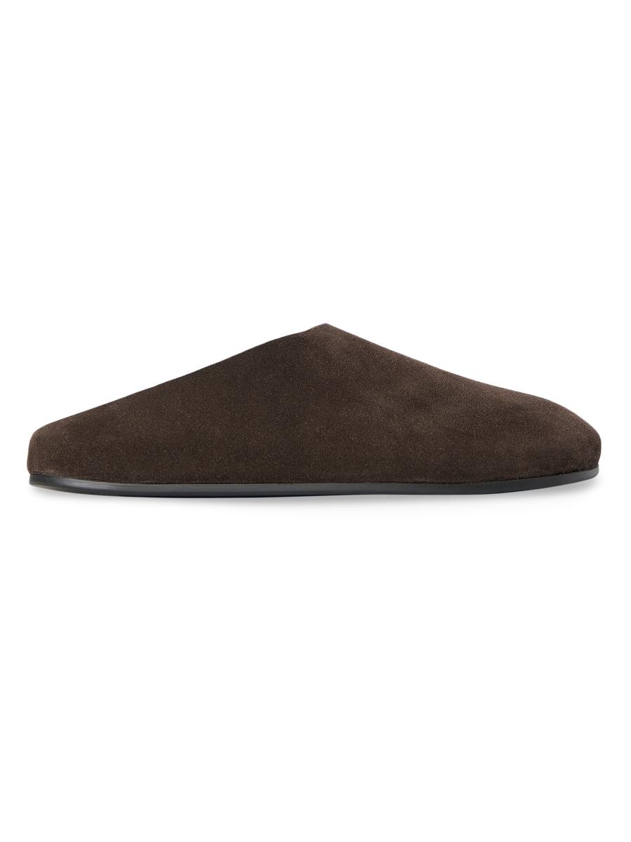 The Row Women's Hudson Suede Mules In Brown