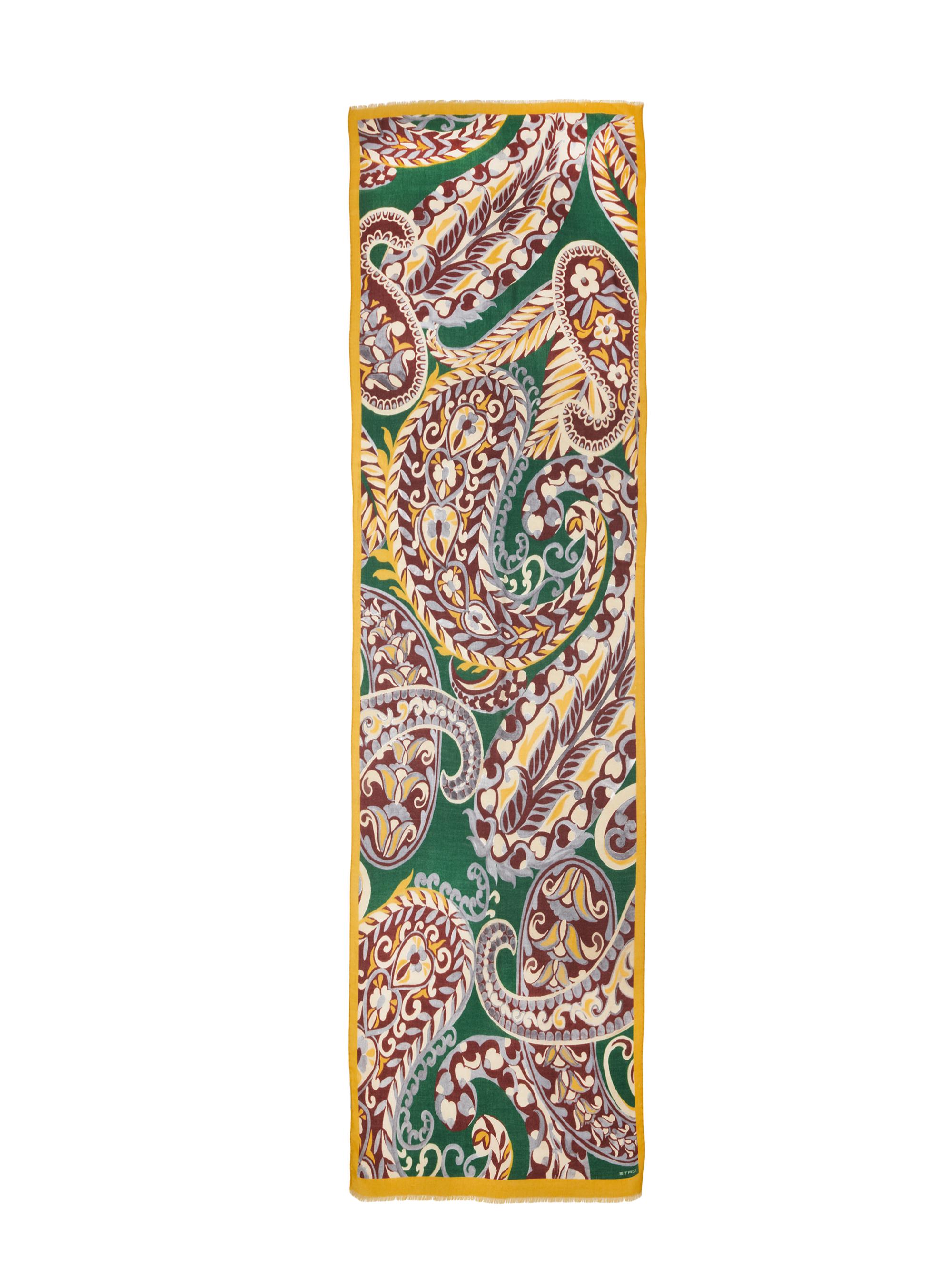 Etro Paisley Wool-Cashmere-Silk Scarf | Saks Fifth Avenue