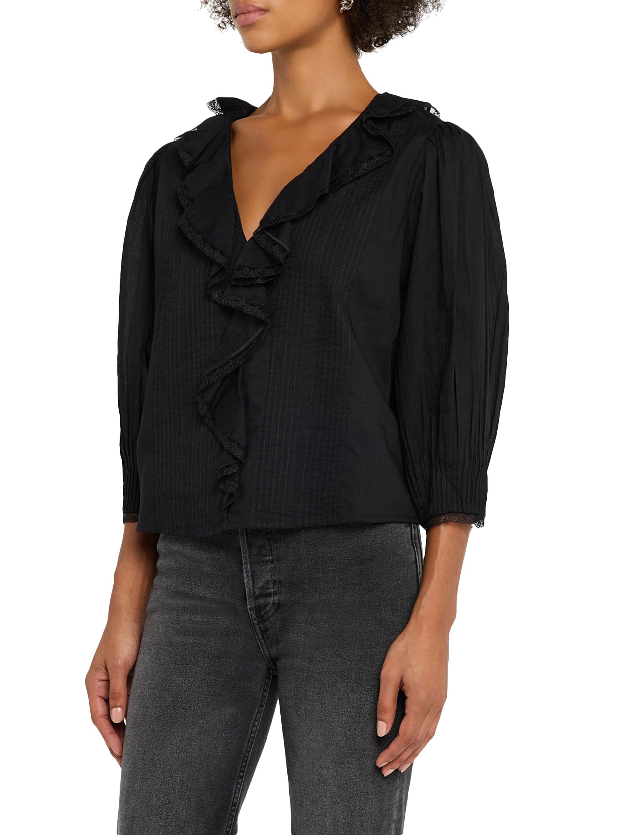 Rails Mare Cotton Ruffled Blouse | Saks Fifth Avenue