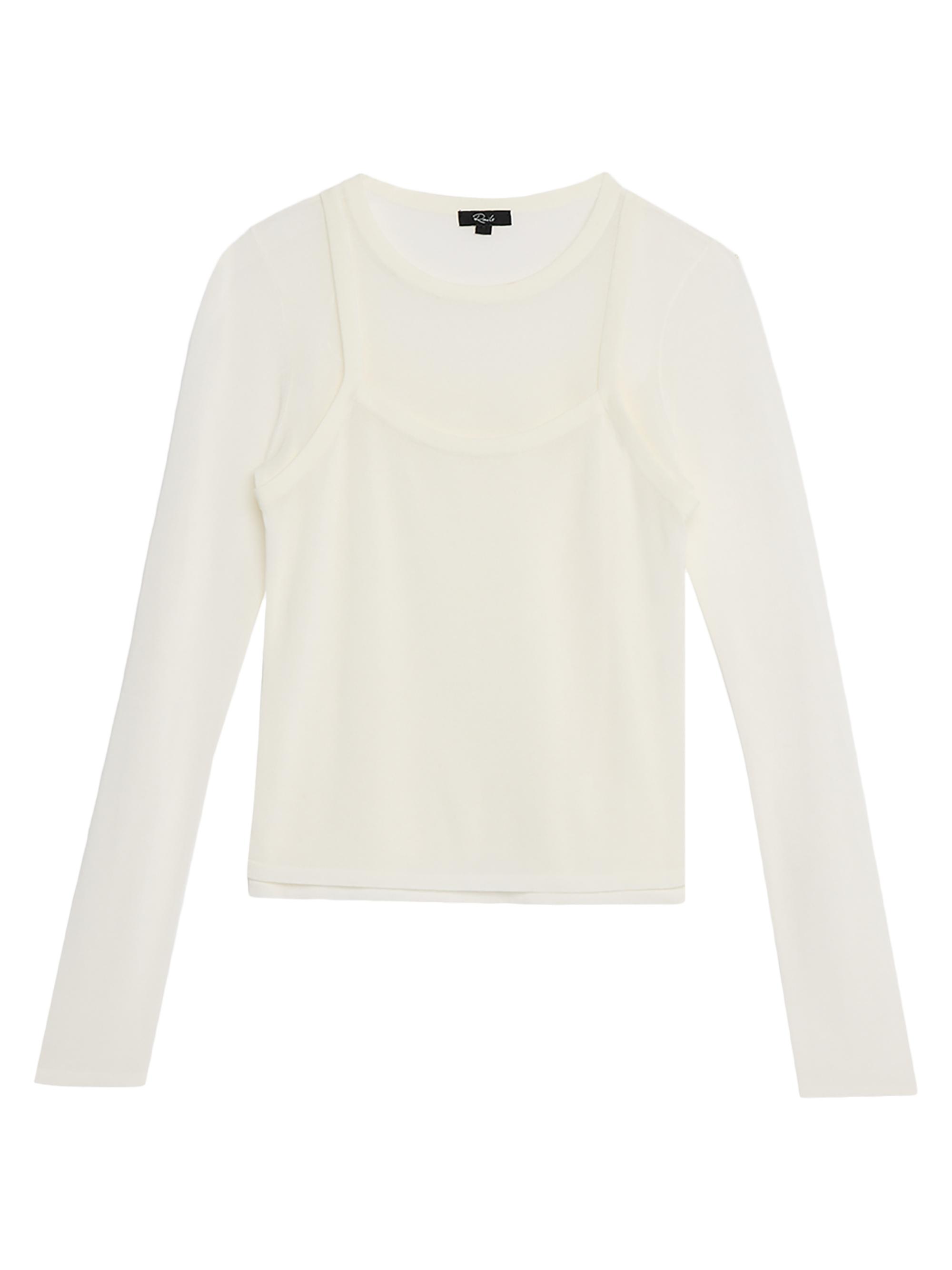 Rails Women's Lovisa Layered Long-Sleeve T-Shirt - White