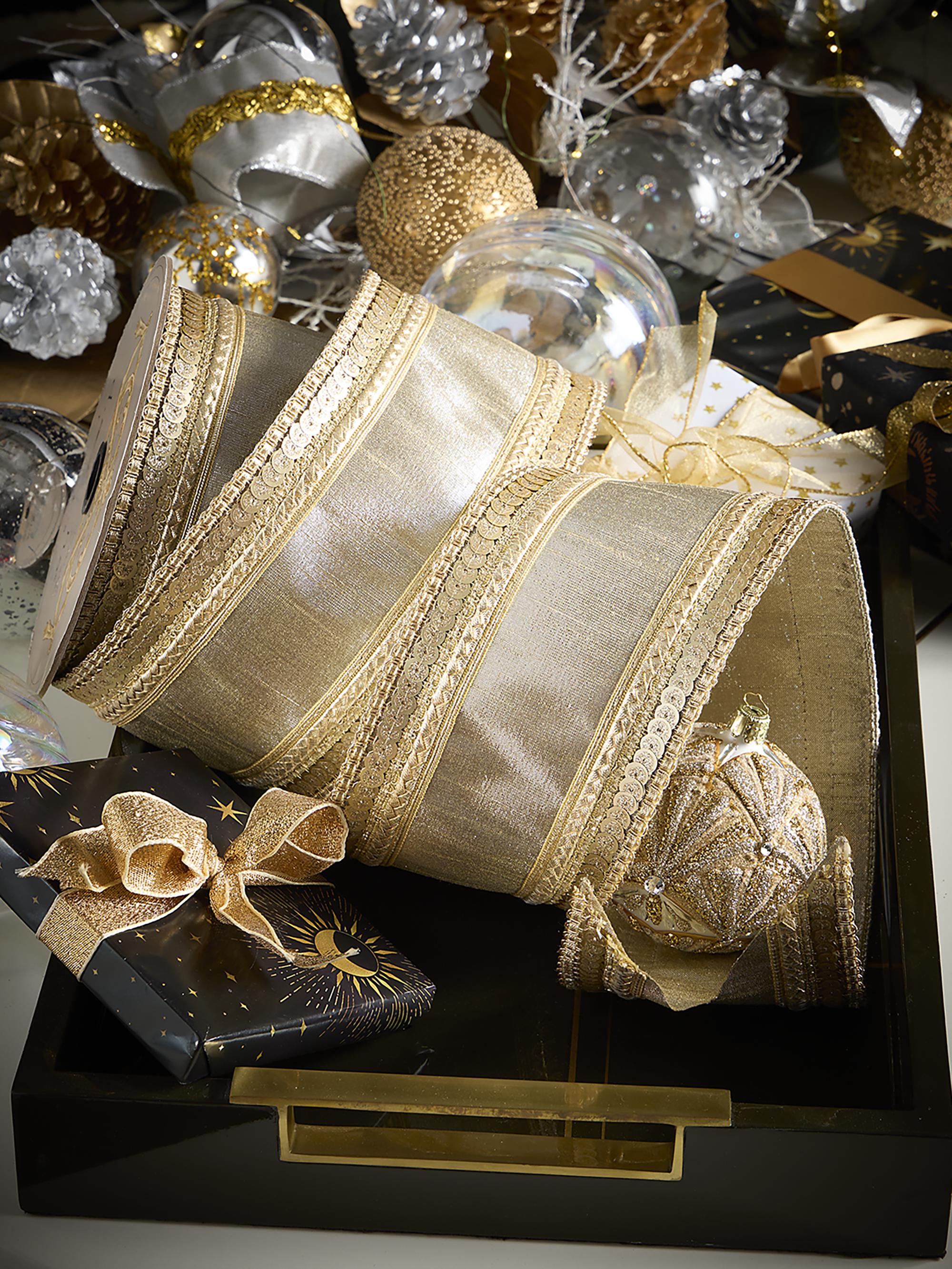 D. Stevens Metallic Sequined Ribbon