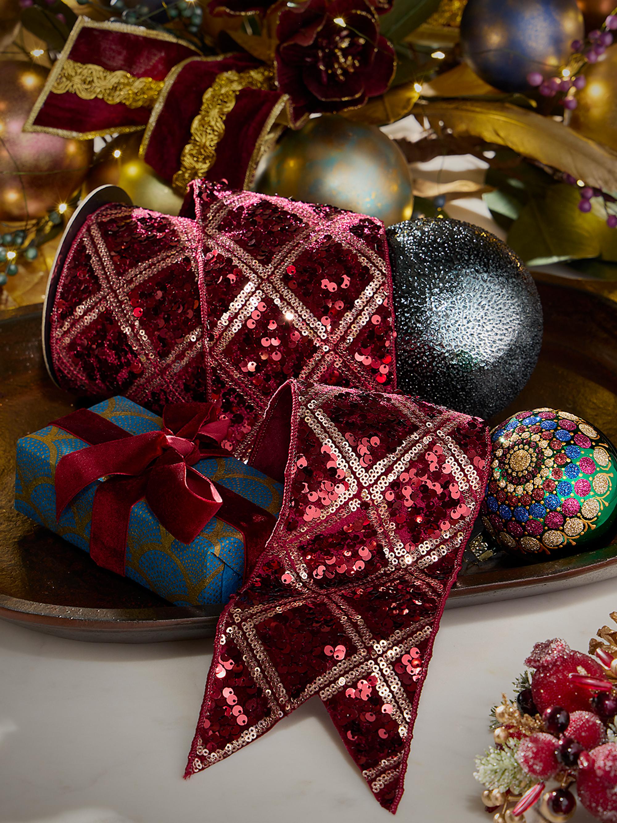 D. Stevens Harlequin Sequin Ribbon