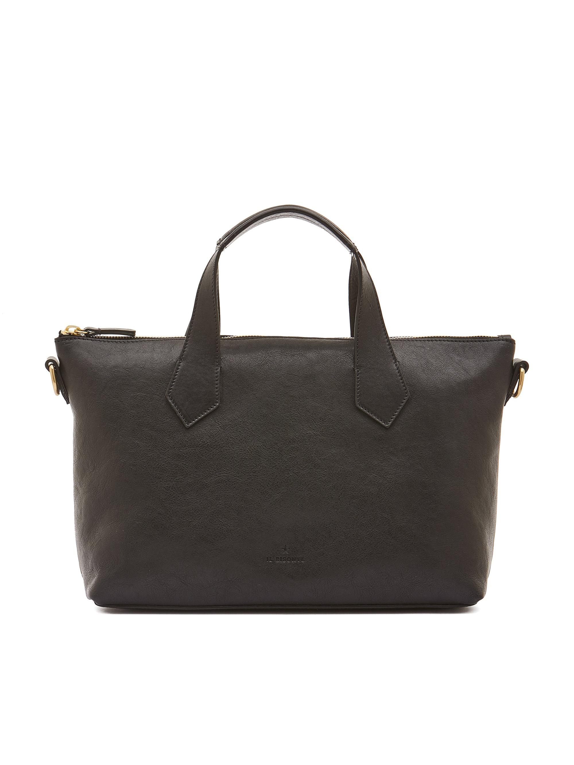 Il Bisonte Women's Le Laudi Leather Top Handle Bag - Black