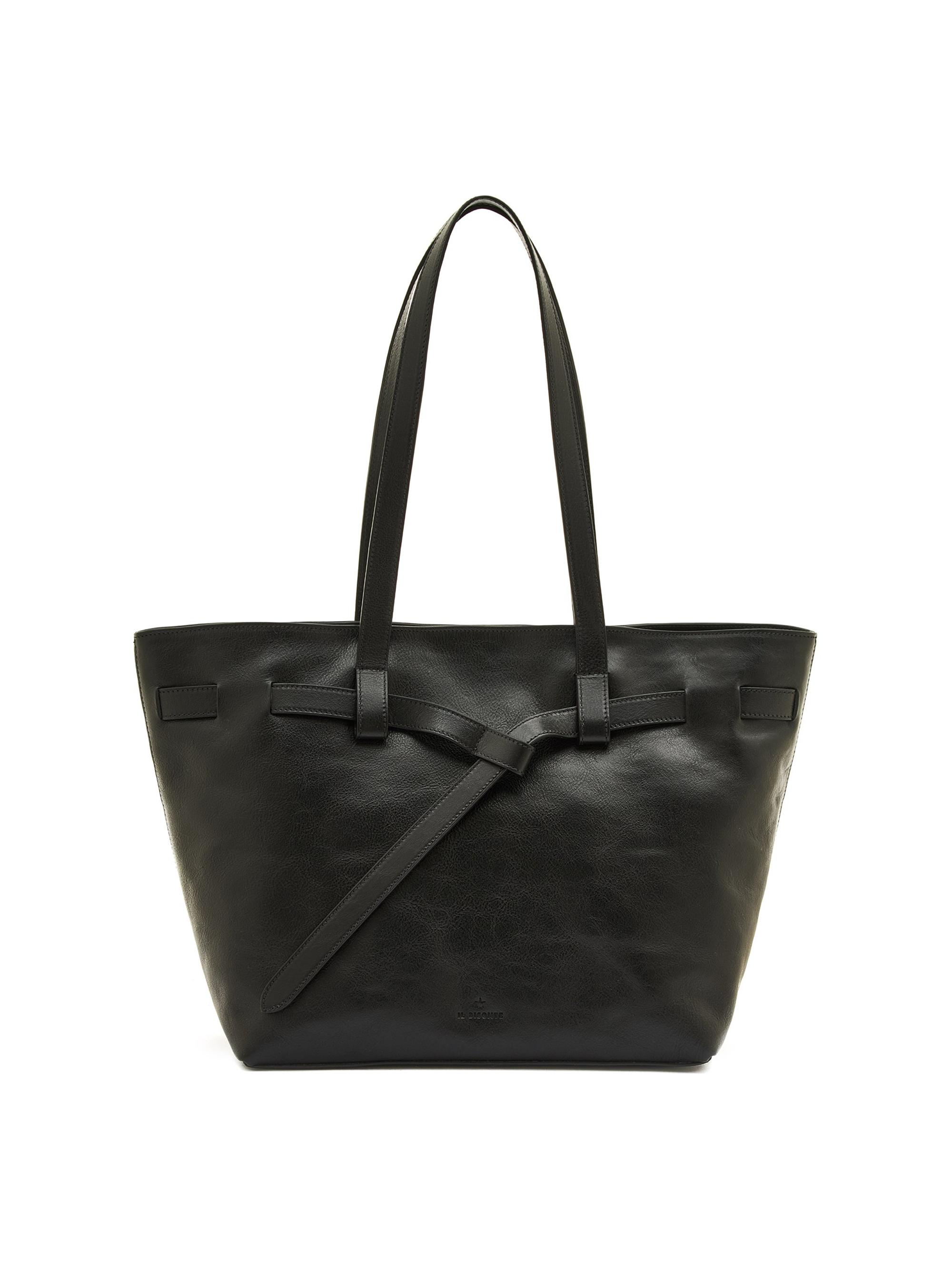 Il Bisonte Women's Elisa Leather Tote Bag - Black