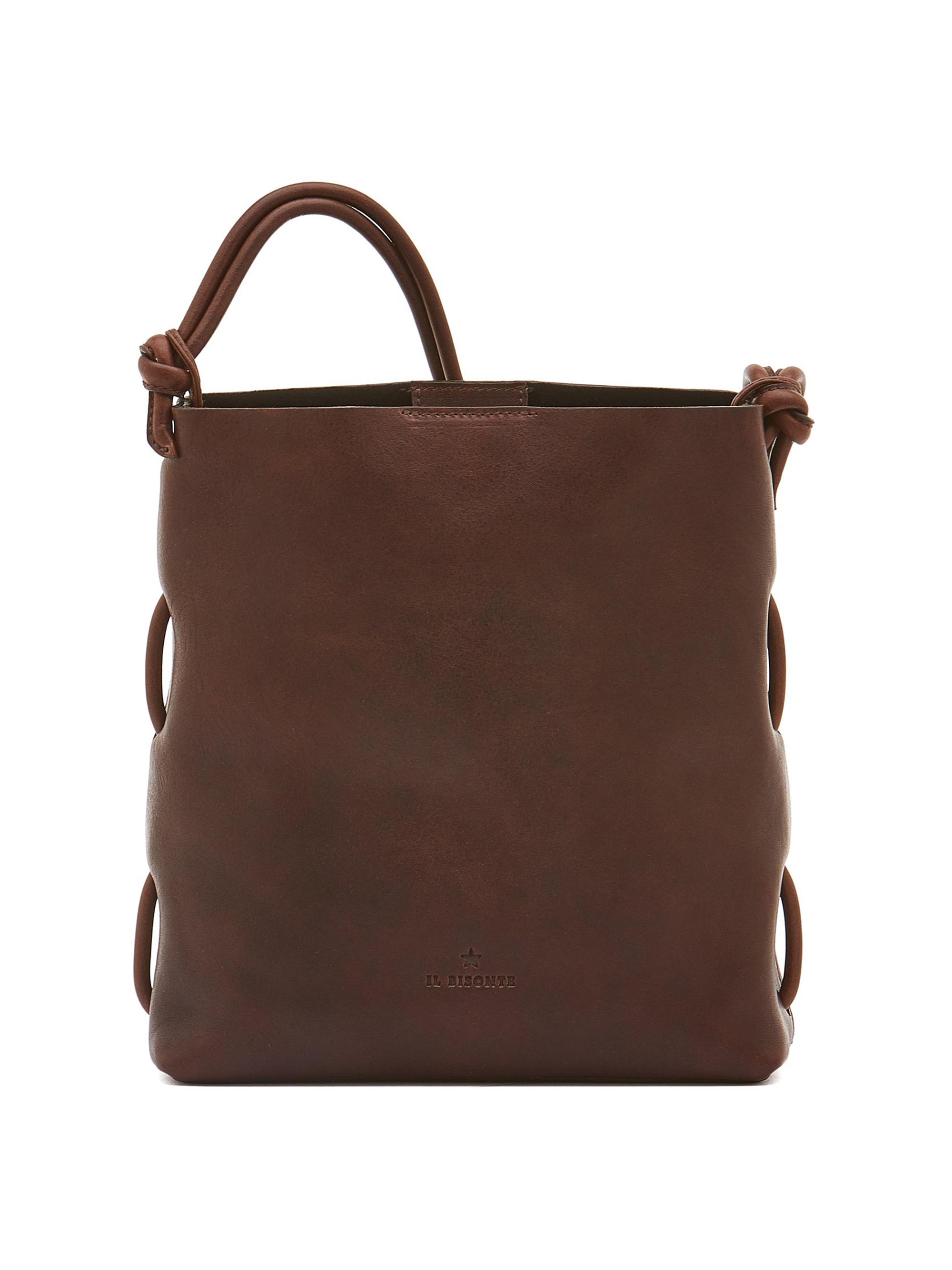 Il Bisonte Women's Snodo Leather Shoulder Bag - Caffe