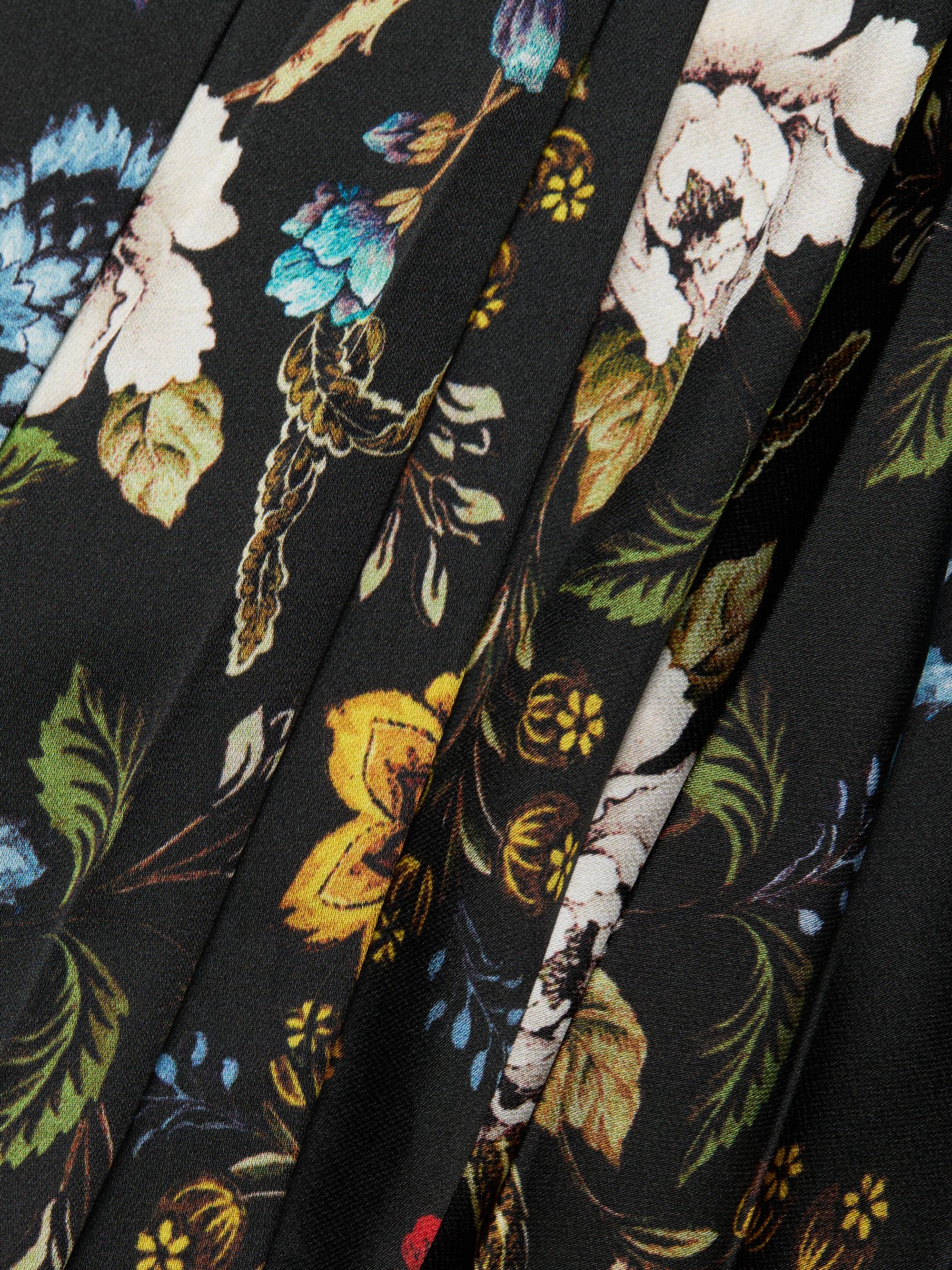 ALICE + OLIVIA Katz Floral Pleated Maxi Skirt | Saks Fifth Avenue