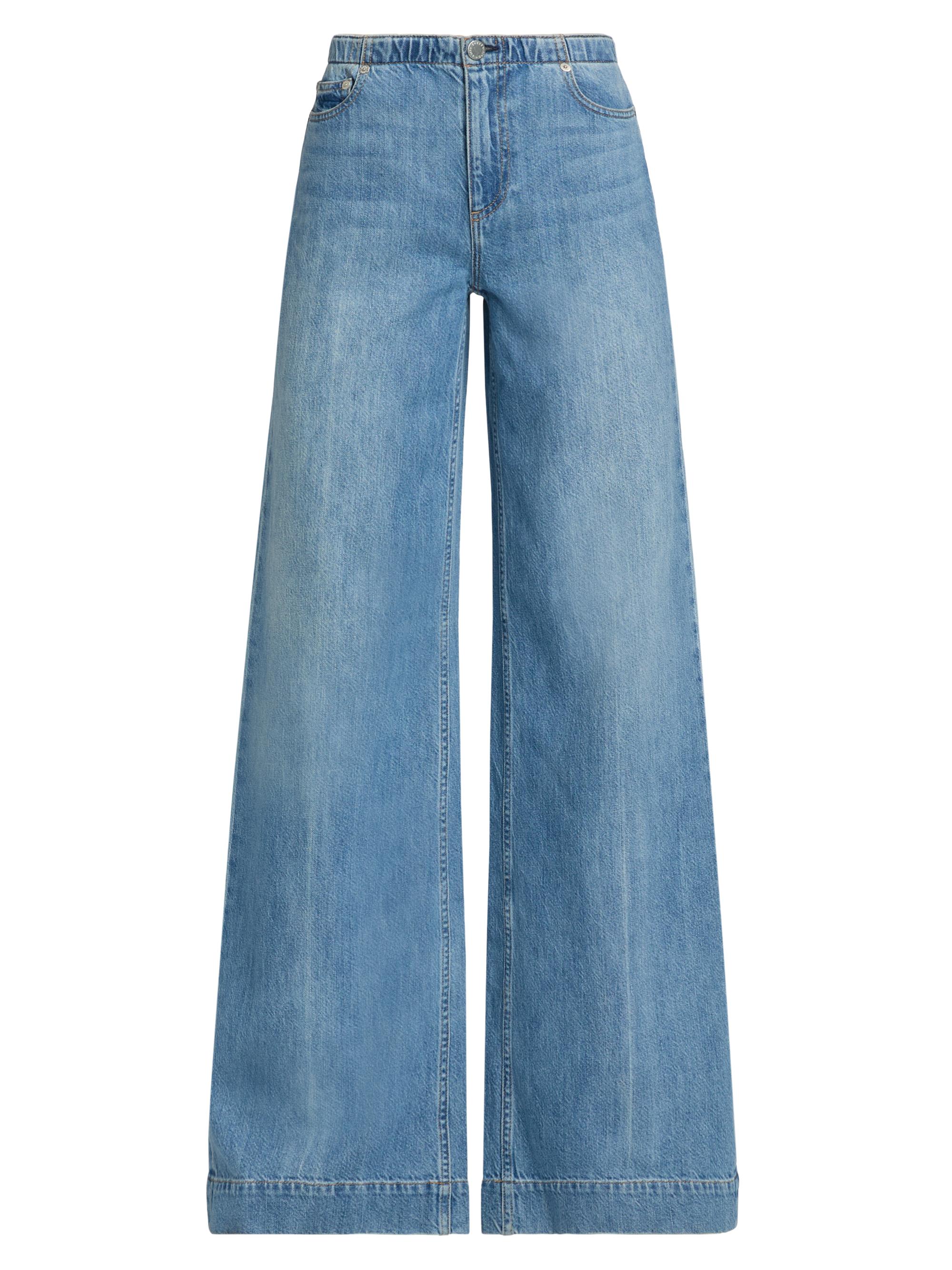 Alice + Olivia High-Rise Double Waistband Cool Jeans | Saks Fifth