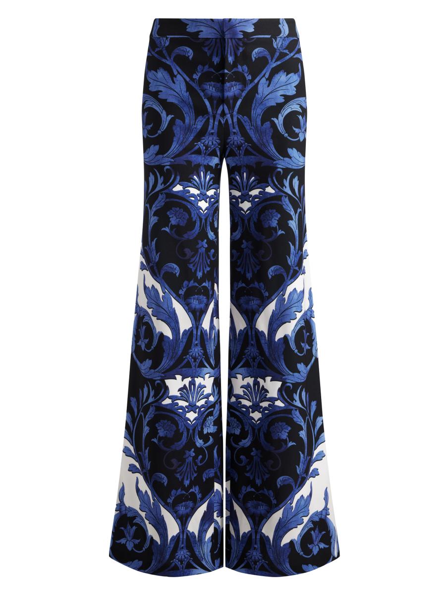 Alice Olivia Ronnie Printed Wide-Leg Trousers Saks Fifth Avenue