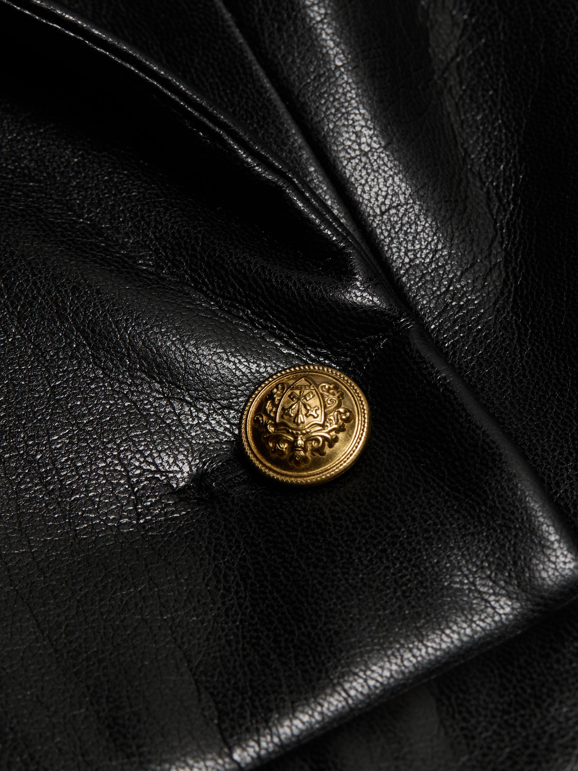 ALICE + OLIVIA Emmy Faux-Leather Surplice Minidress | Saks Fifth