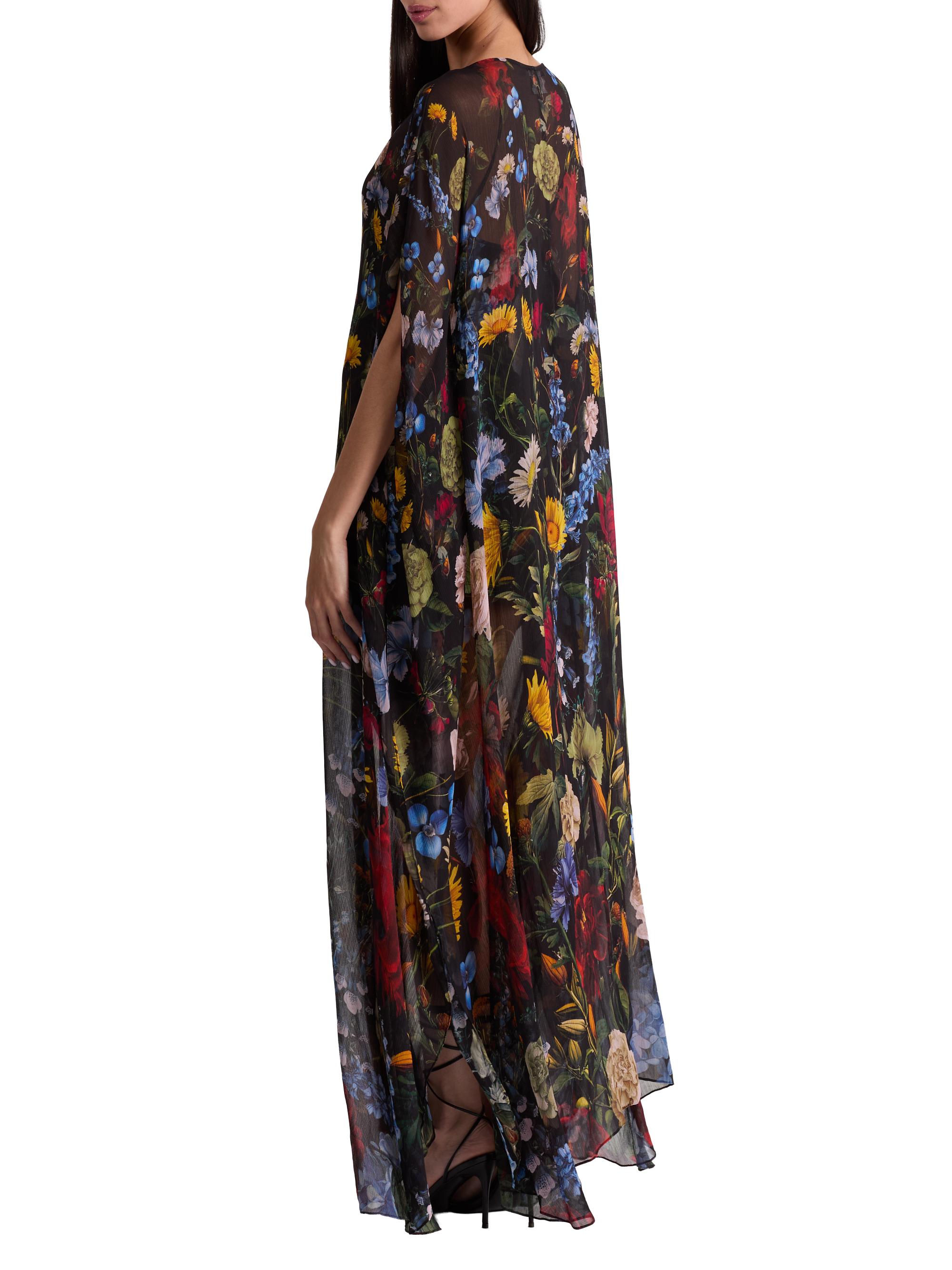 alice and olivia linn cape maxi dress ALICE + OLIVIA Linn Cape Maxi Dress