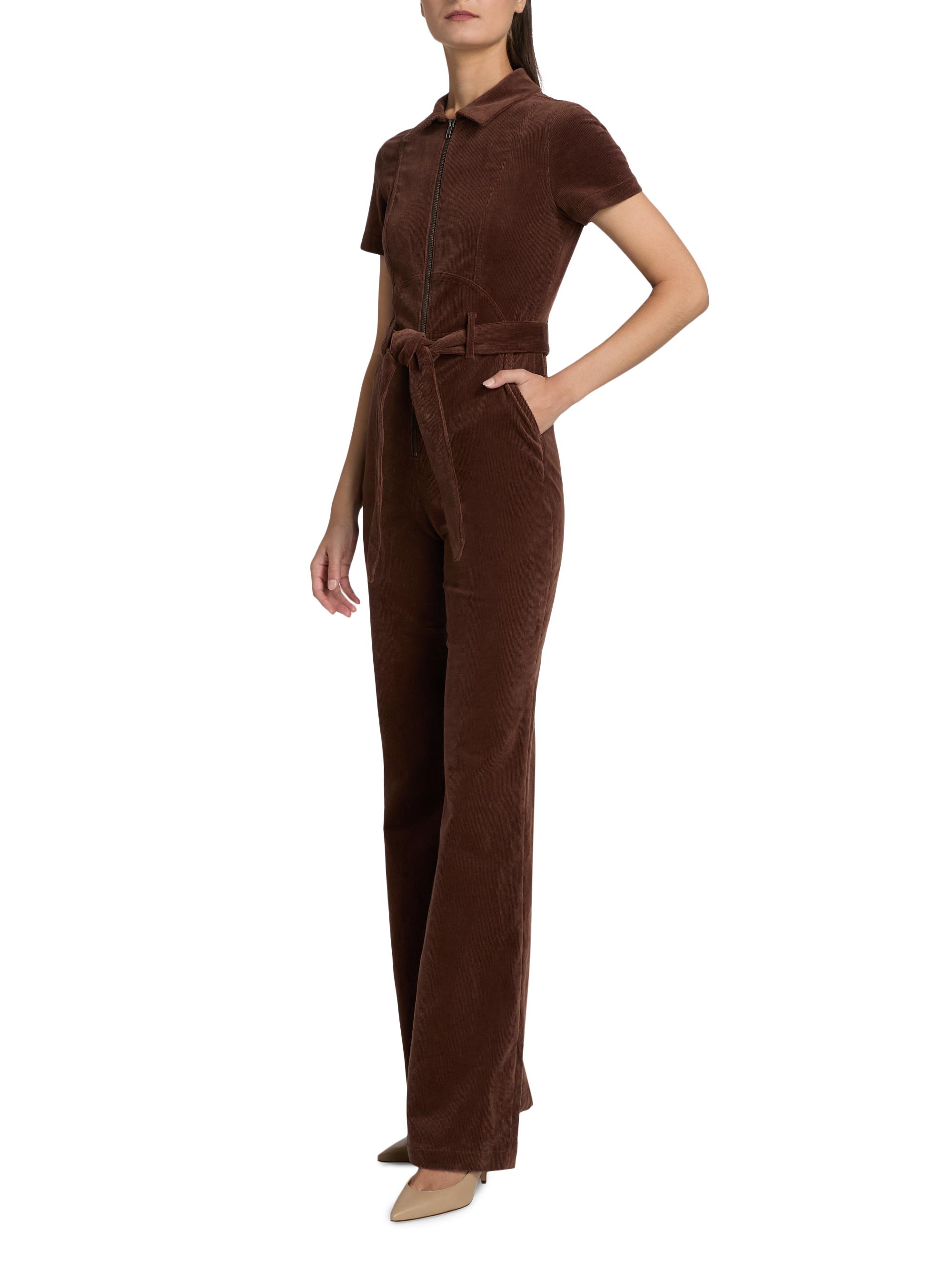 Alice + Olivia Gorgeous Corduroy Wide-Leg Jumpsuit | Saks