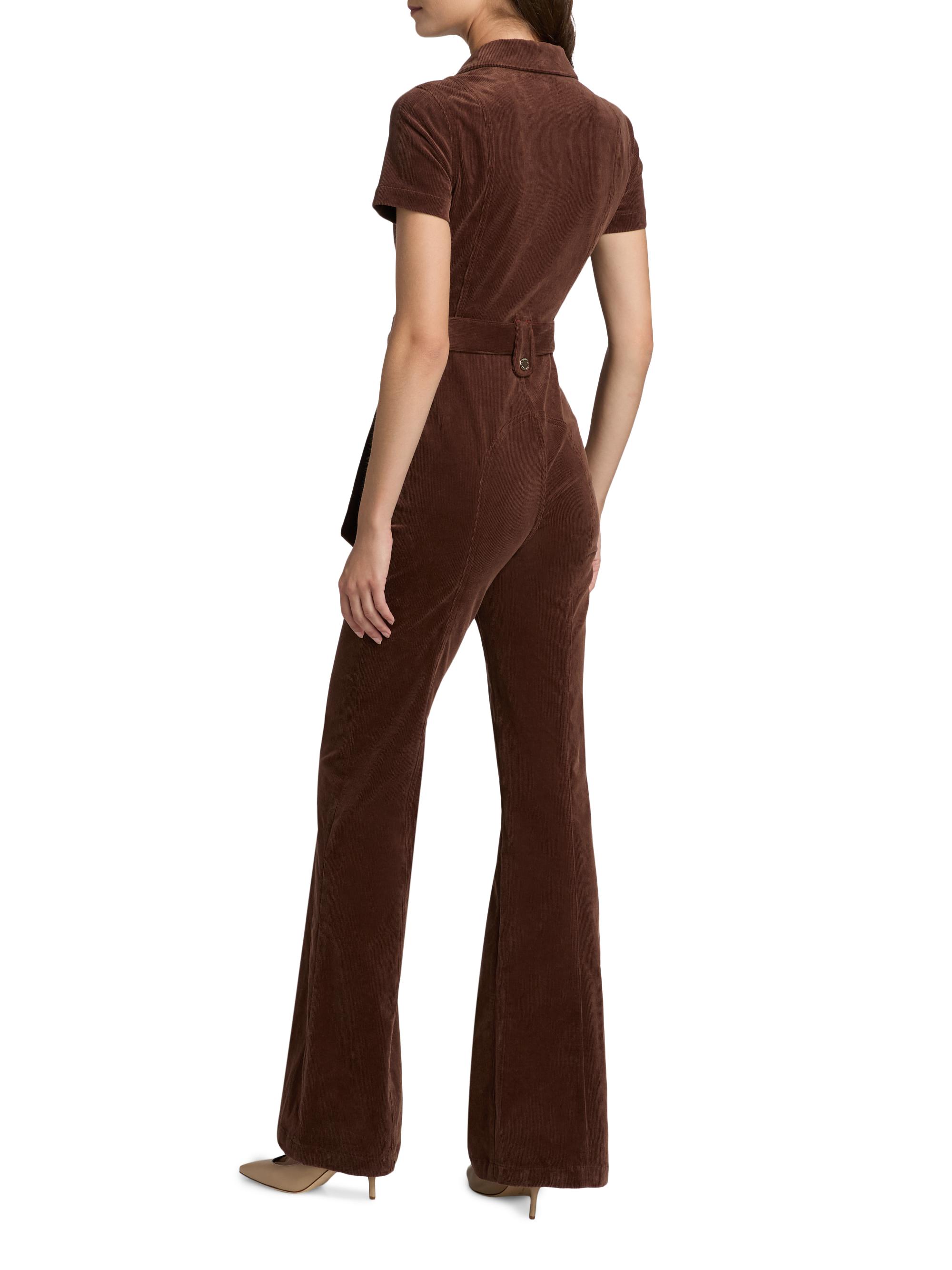 ALICE + OLIVIA Gorgeous Corduroy Wide-Leg Jumpsuit | Saks Fifth Avenue