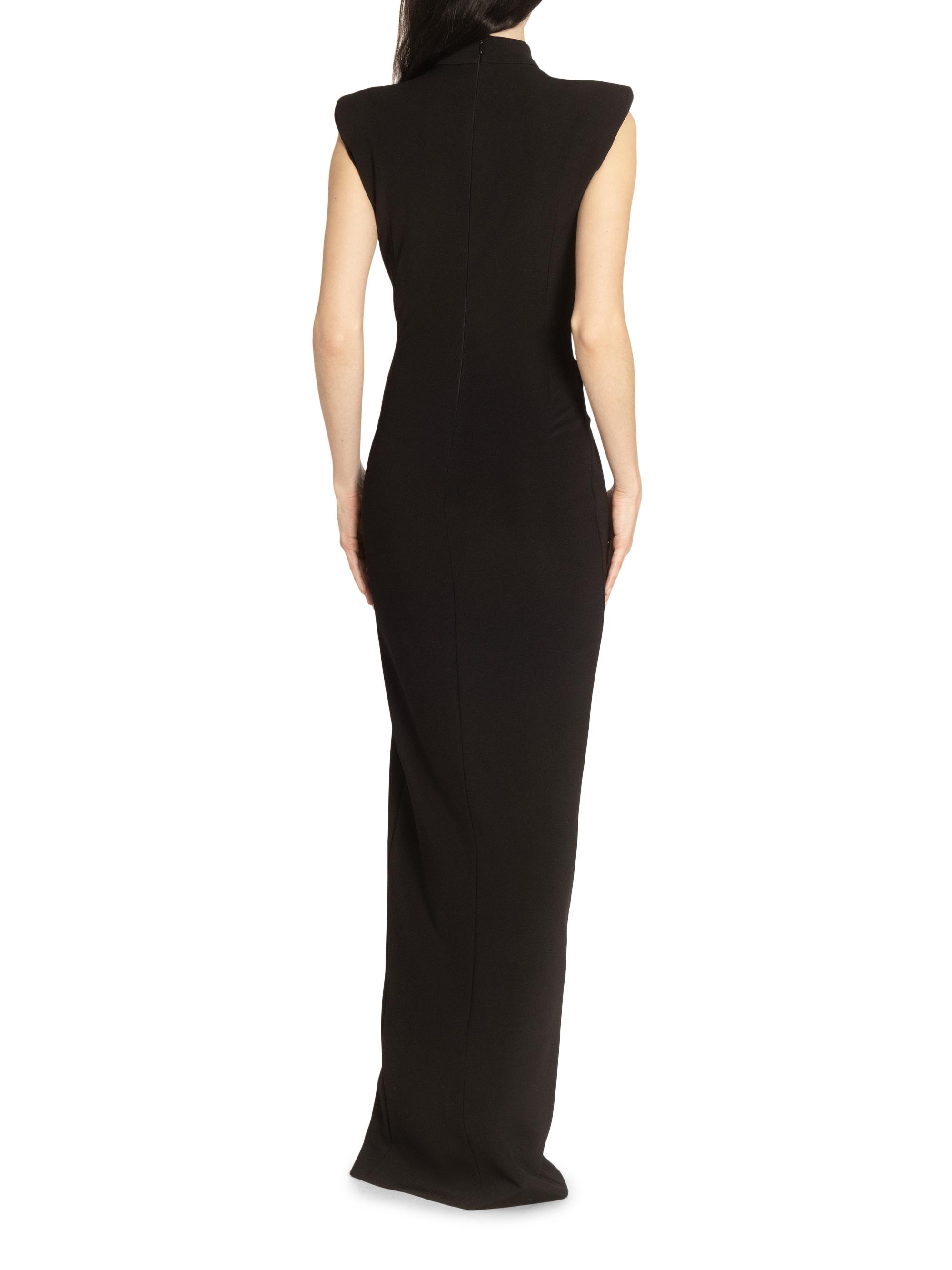 Balmain Zipped Slit Sleeveless Jersey Gown | Saks Fifth Avenue