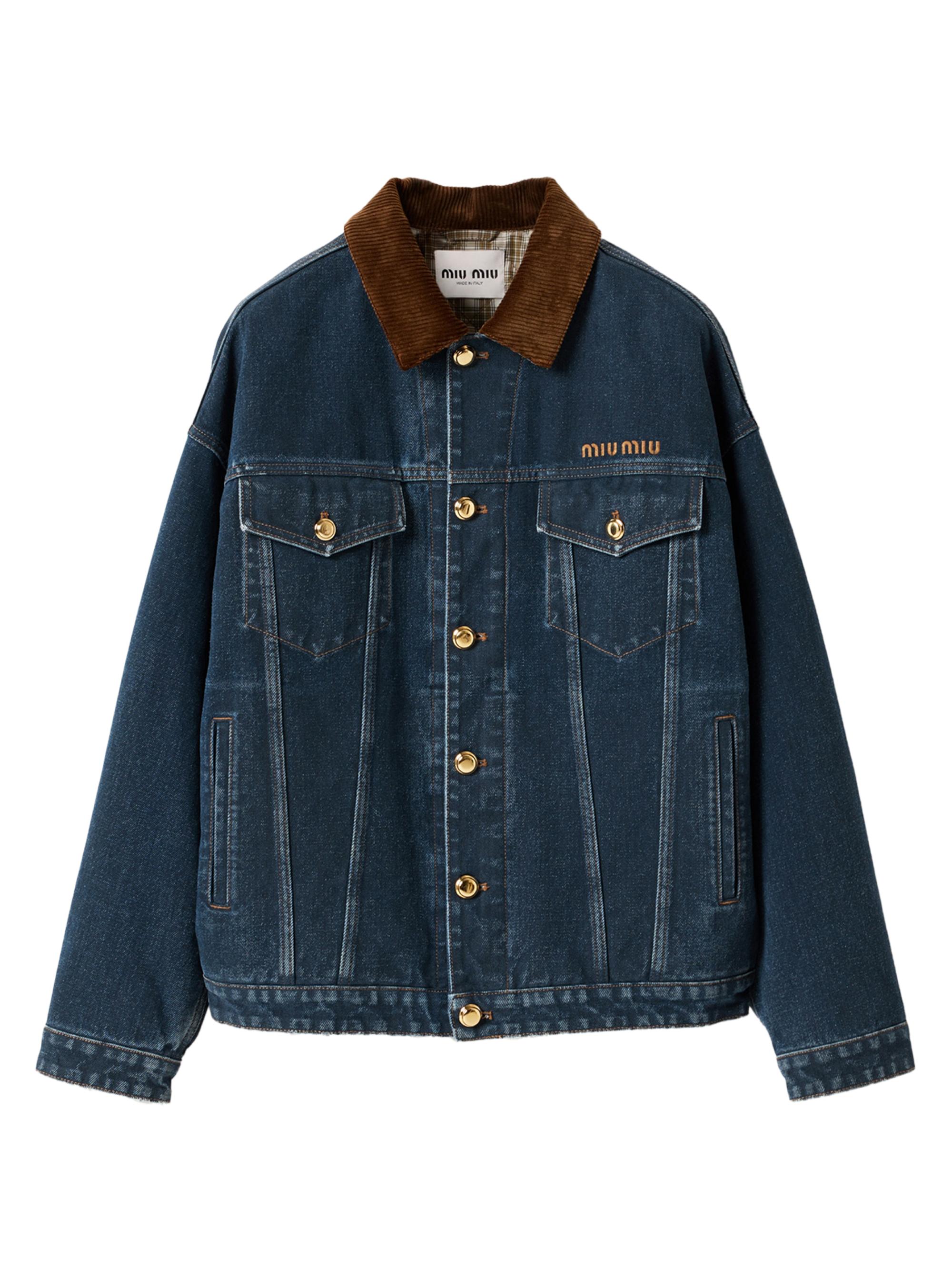 Miu Miu Checked Teddy Zipper Jacket | Saks Fifth Avenue