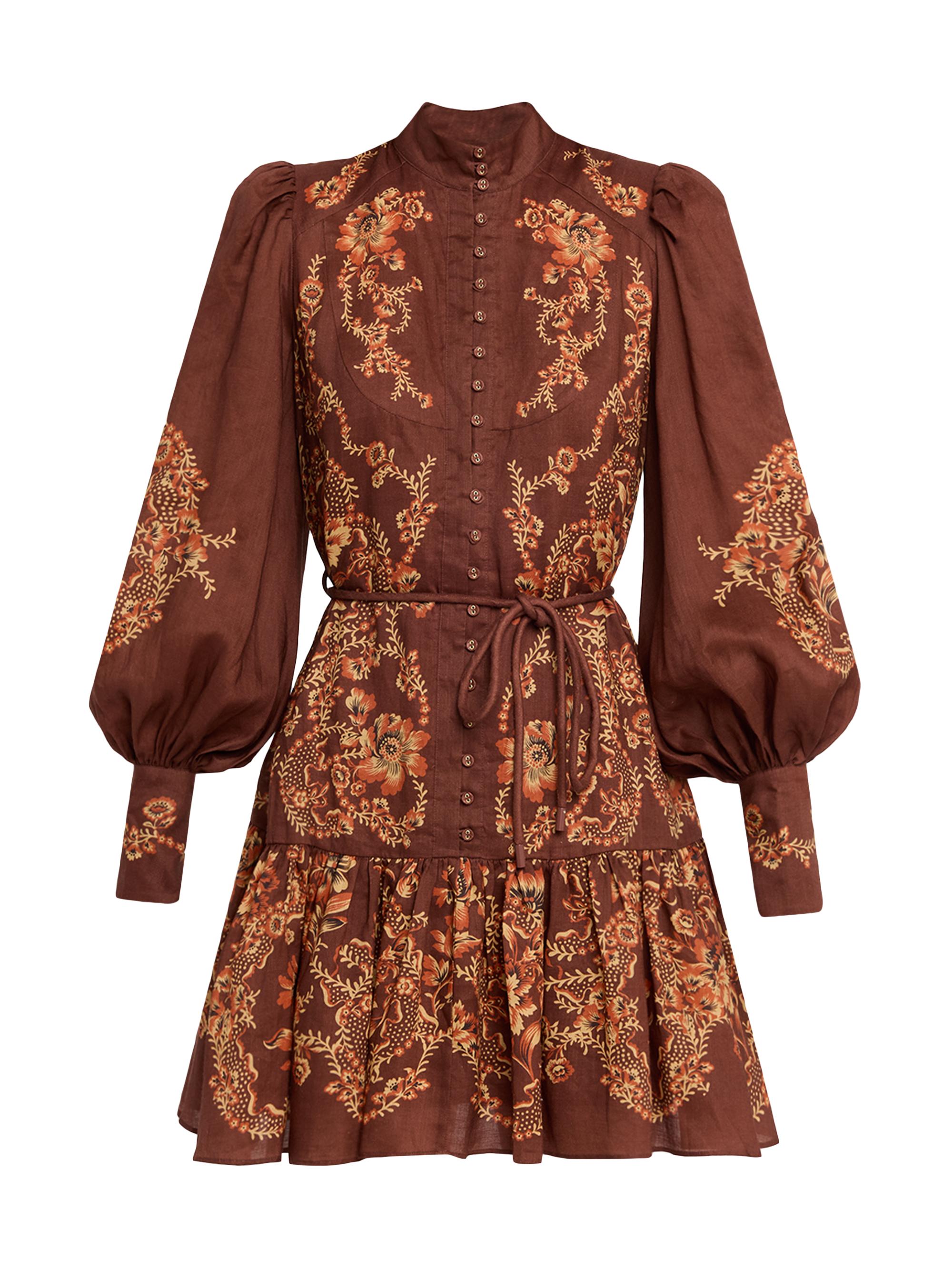 ALEMAIS Women's Seraphina Button-Front Minidress - Burgundy