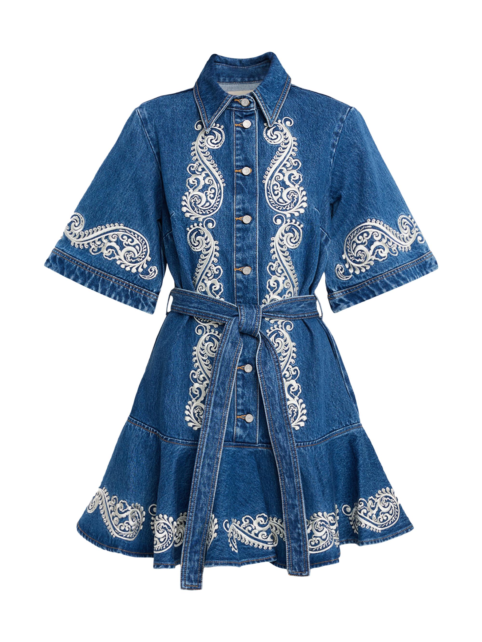 ALEMAIS Women's Jacones Denim Minidress - Indigo