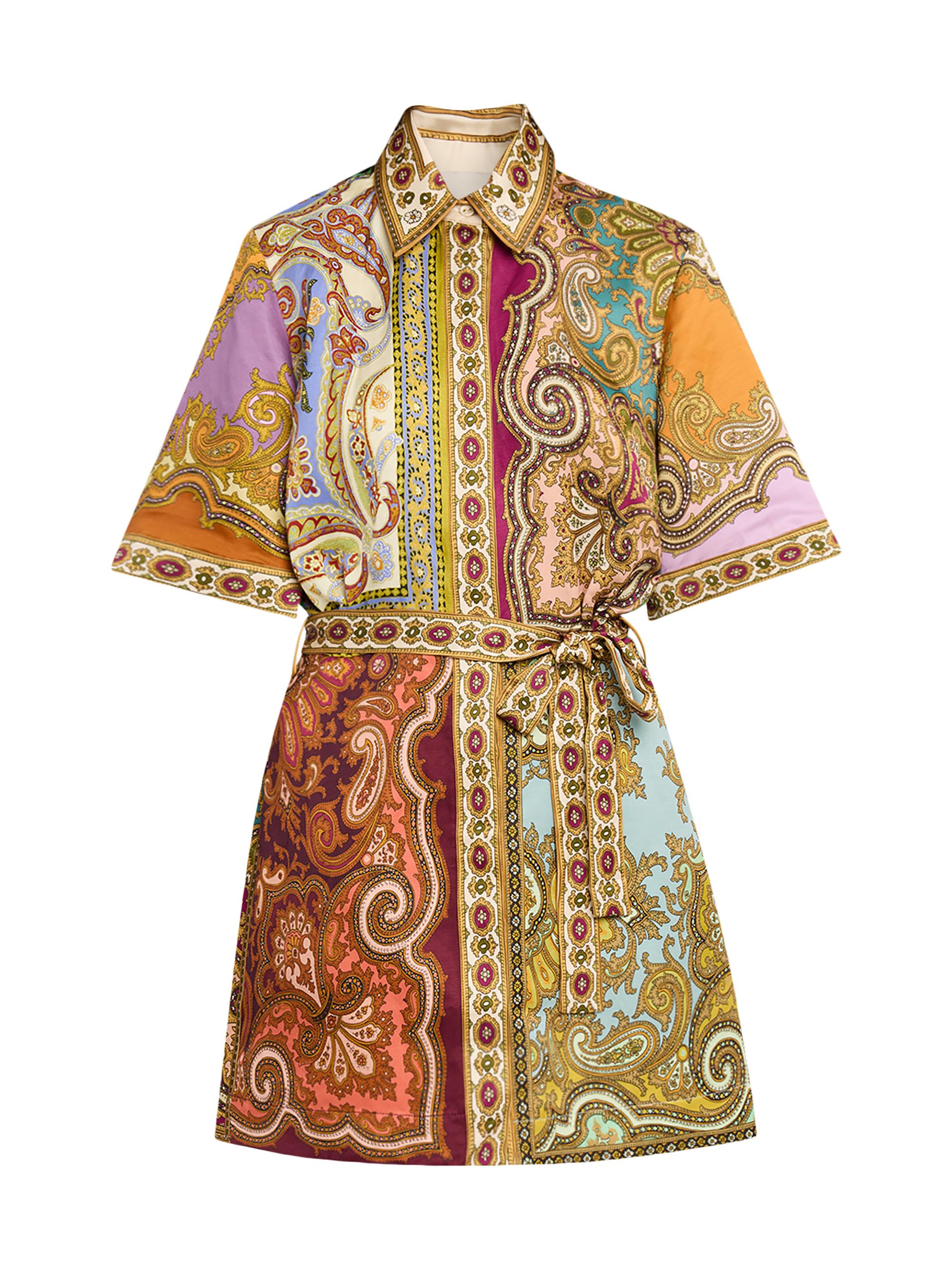 ALEMAIS Women's Clemenza Printed Mini Shirtdress