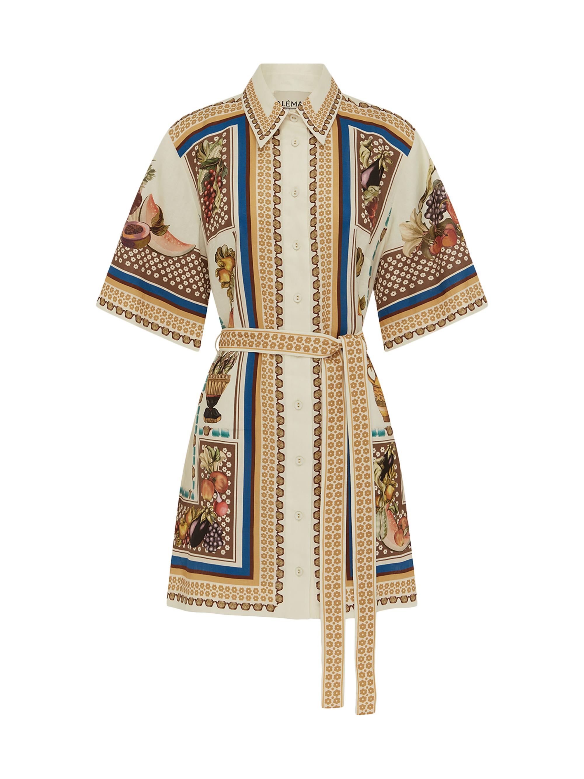 ALEMAIS Women's Mercado Printed Mini Shirtdress