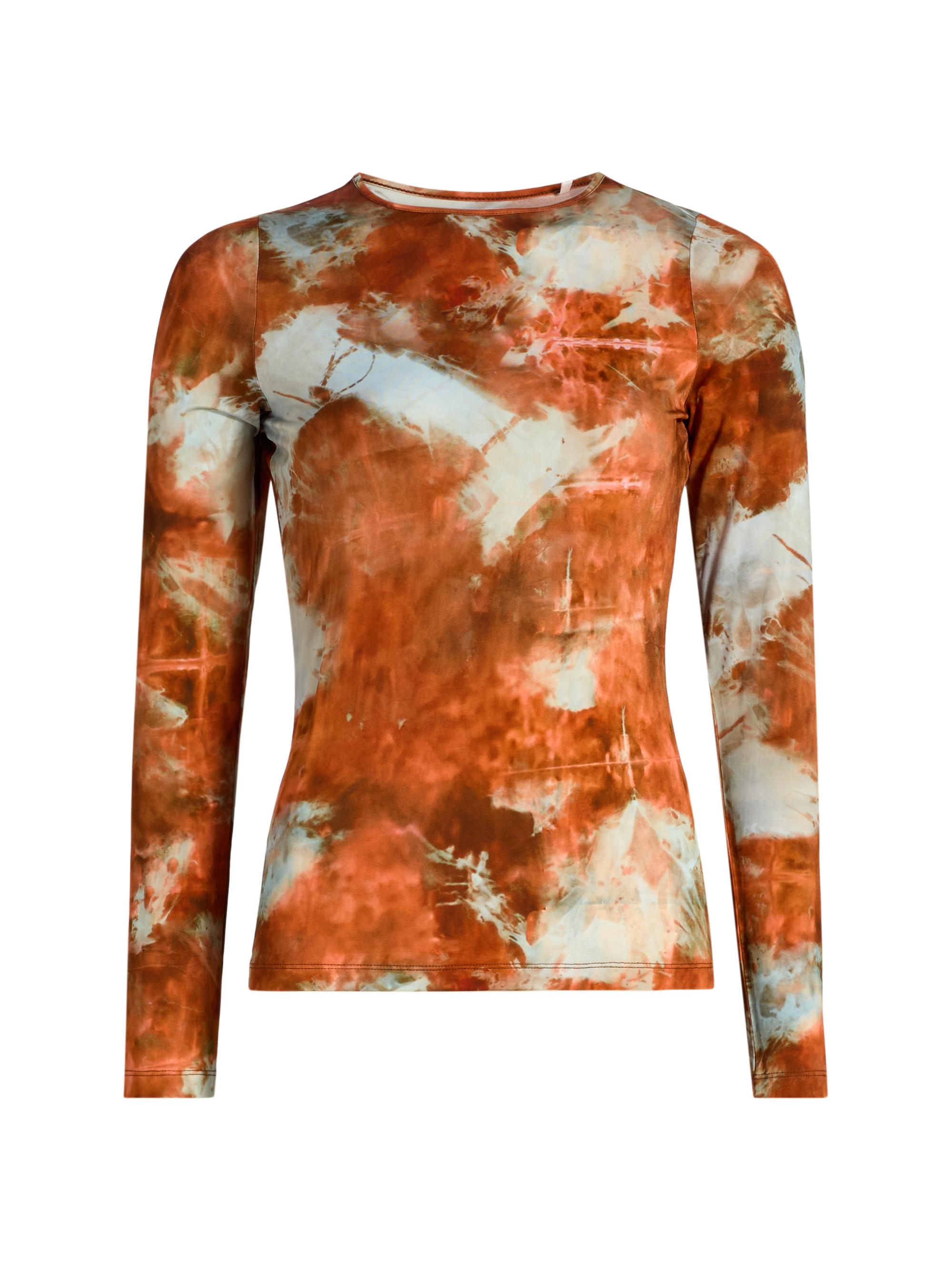 Marie Oliver Women's Hazel Abstract Jersey Top - Havana