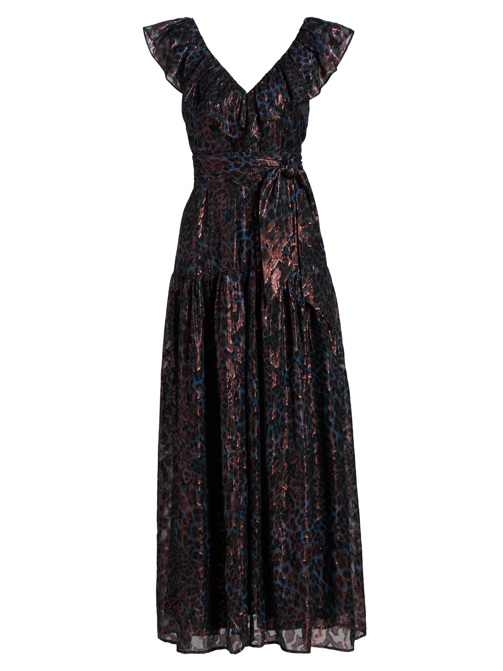 Marie Oliver Women's Francine Metallic Silk Maxi Dress - Riverbend