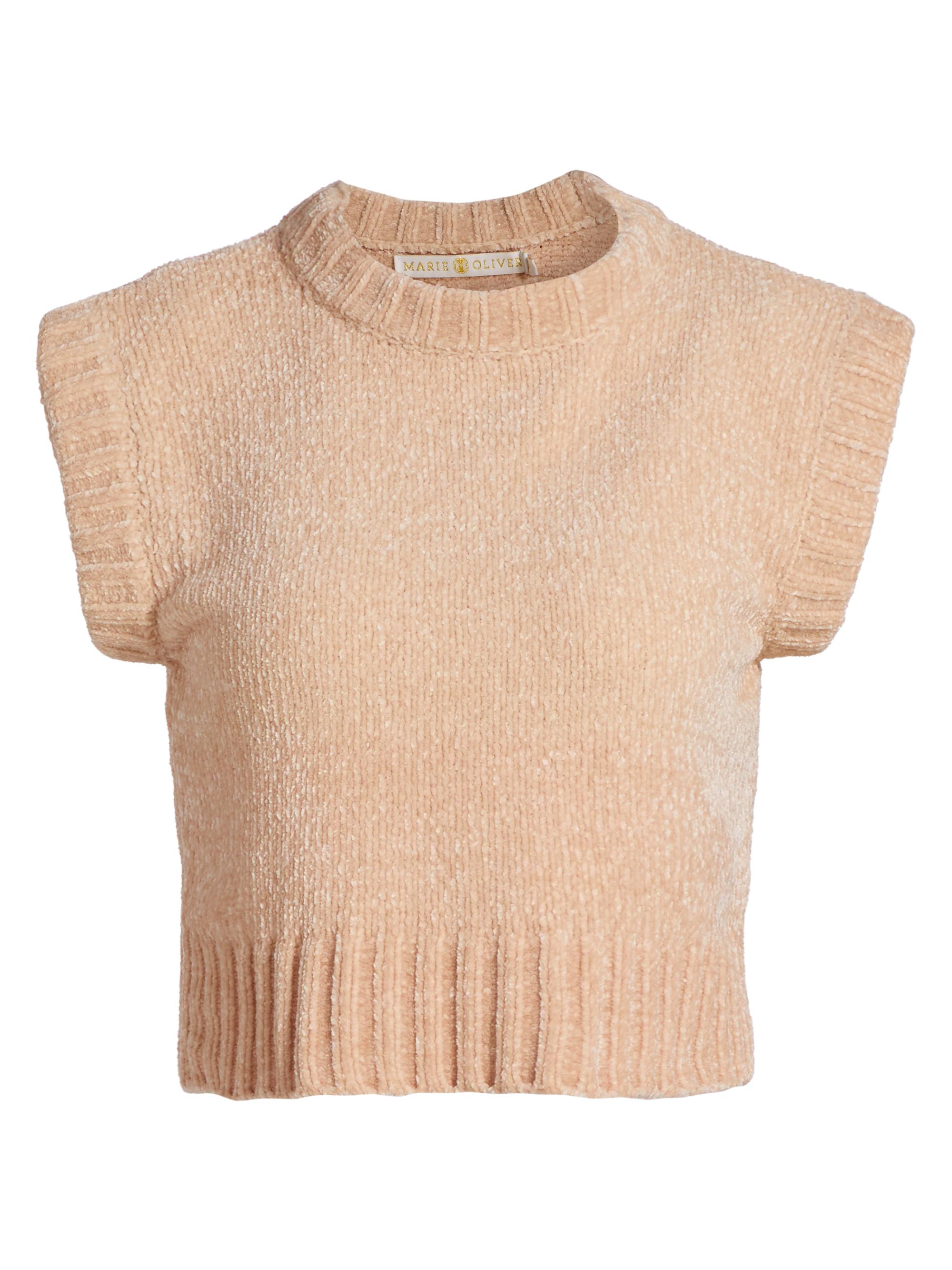 Marie Oliver Women's Presley Knit Cap-Sleeve Top - Sugar Cookie