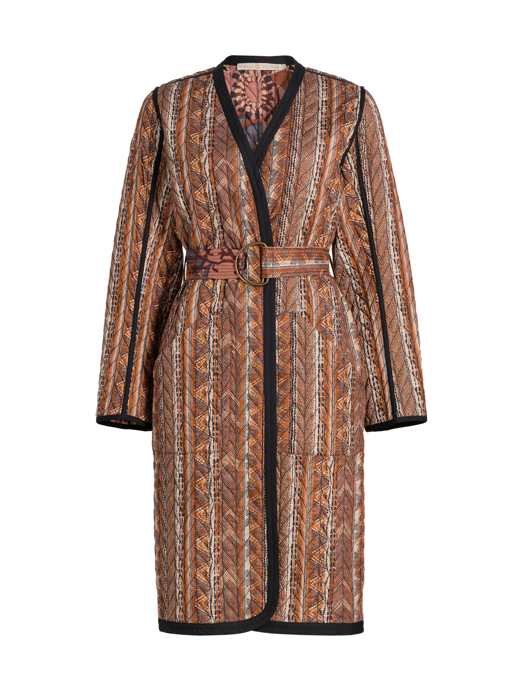 猫さん If Only Studio Leopard Belted Trench Coat | Saks Fifth Avenue