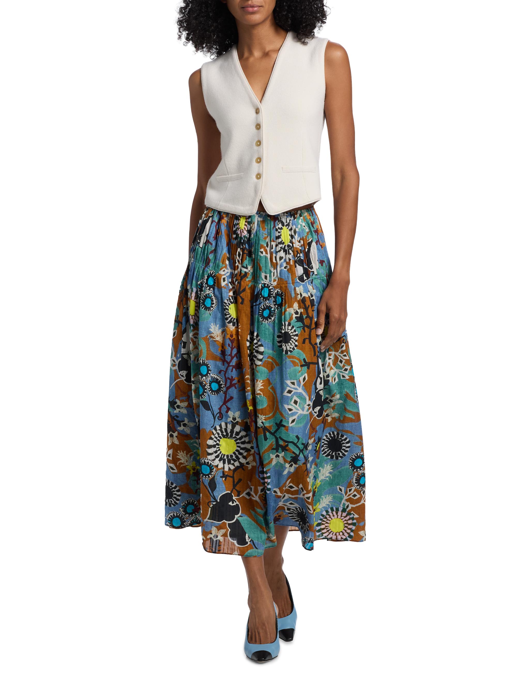 Marie Oliver Wilson Floral Midi-Skirt | Saks Fifth Avenue