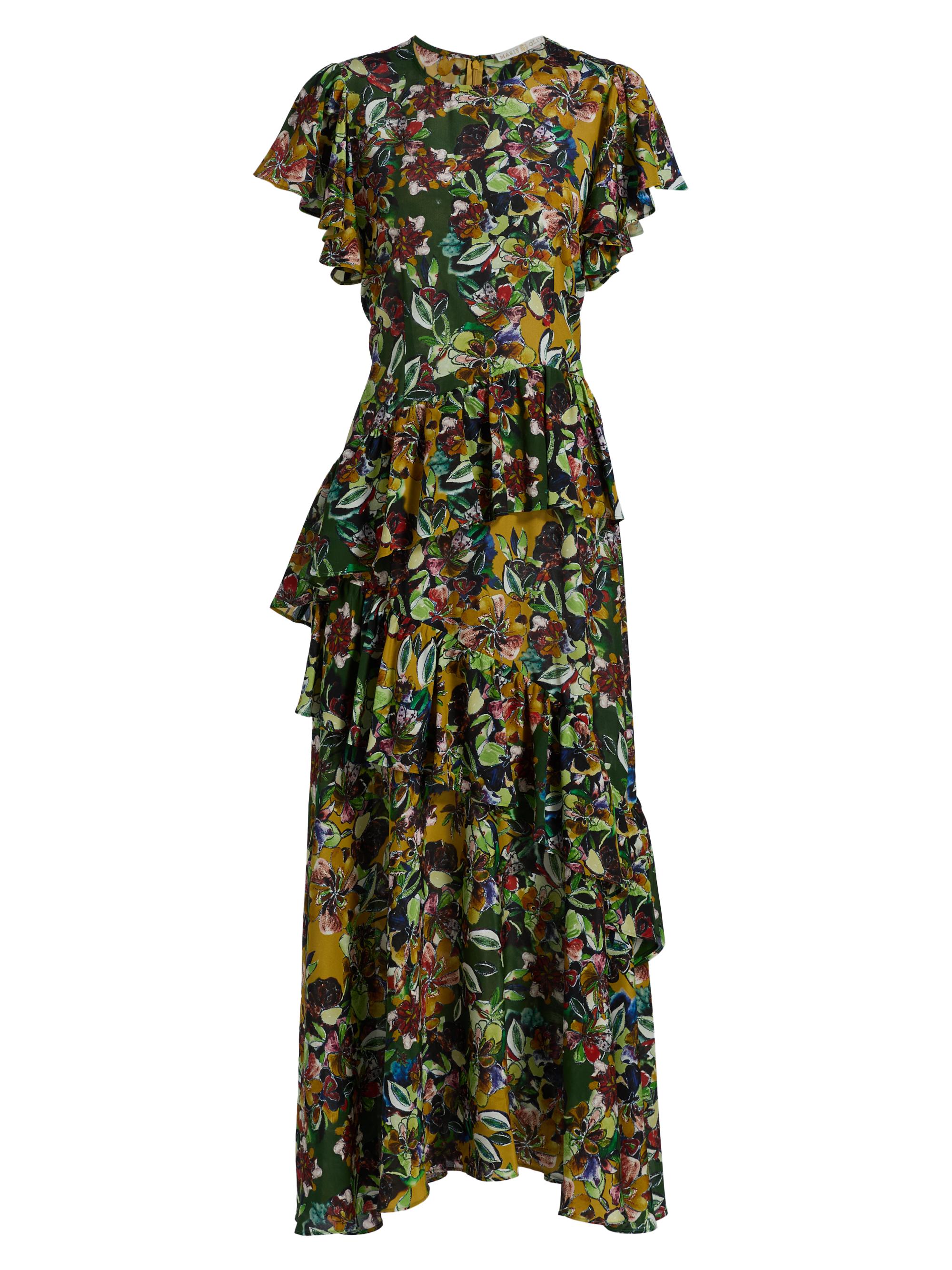 Marie Oliver Women's Quinby Ruffled Floral Maxi Dress - Bloom