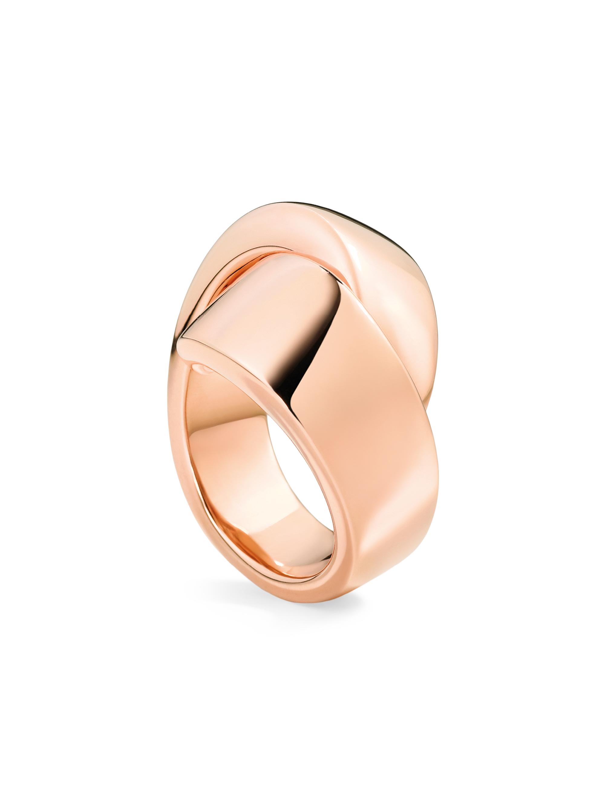 Vhernier Women's Abbraccio 18K Rose Gold Midi Ring - Rose Gold - Women's Jewelry And Watches