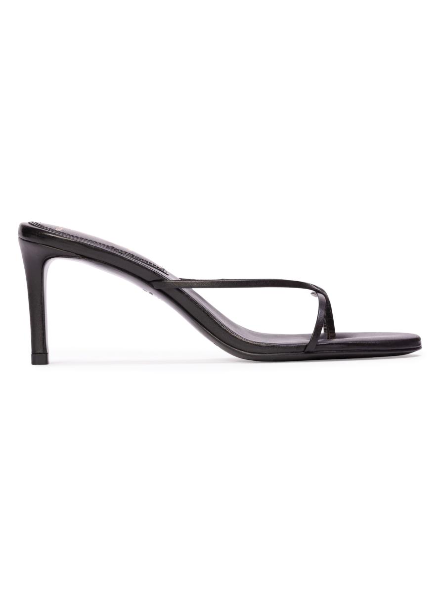 Black Suede Studio Gem 65MM Slip-On Sandals | Saks Fifth Avenue