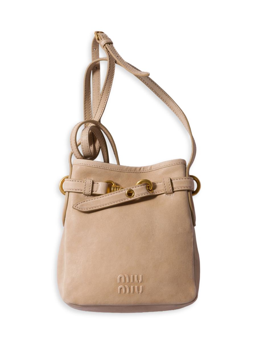 Miu Miu Nappa Leather Pouch | Saks Fifth Avenue