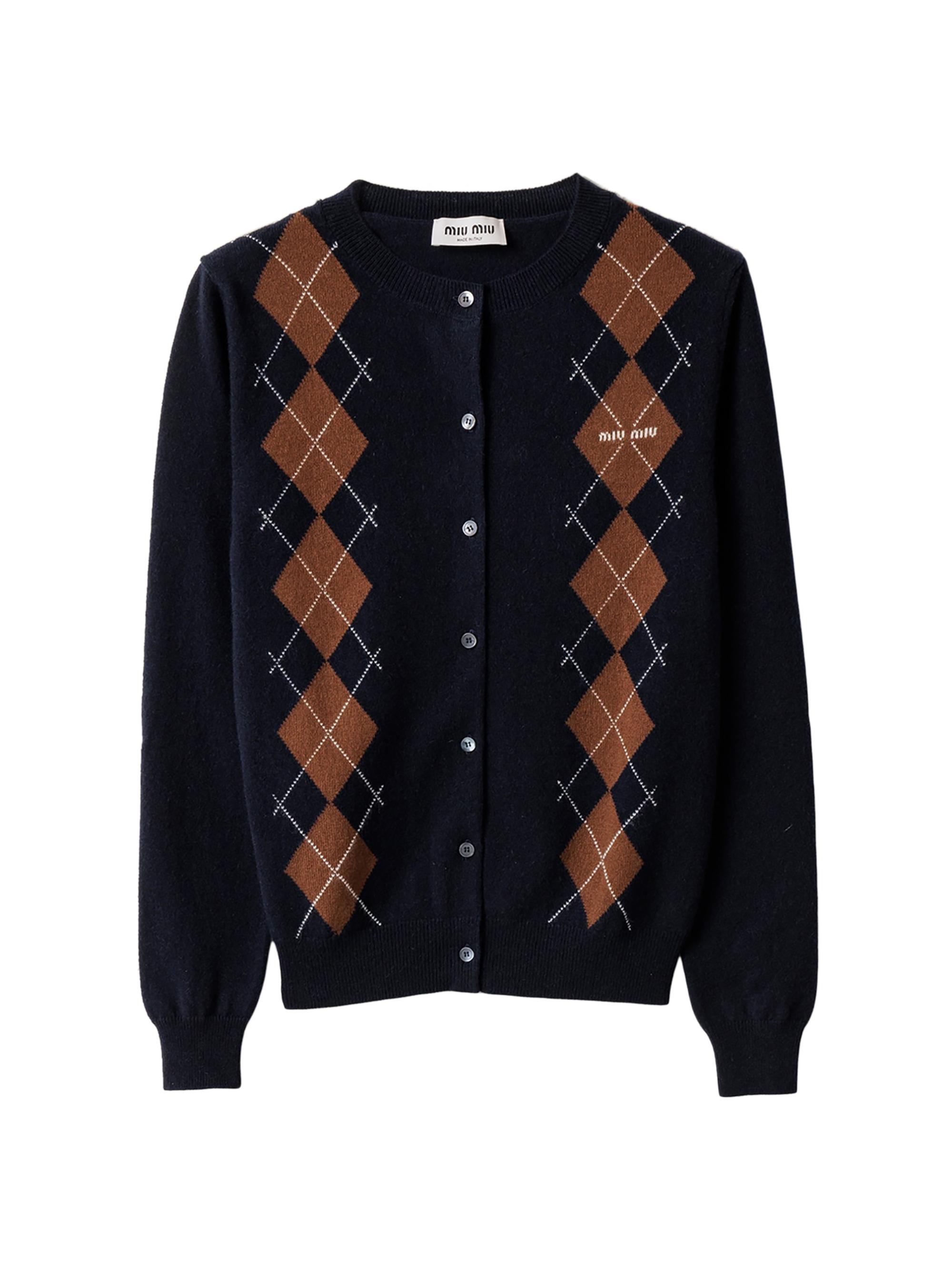 miu miu ネイビー ニットカーディガン S MIU MIU - Women Silk Cashmere Cardigan – Atelier New York