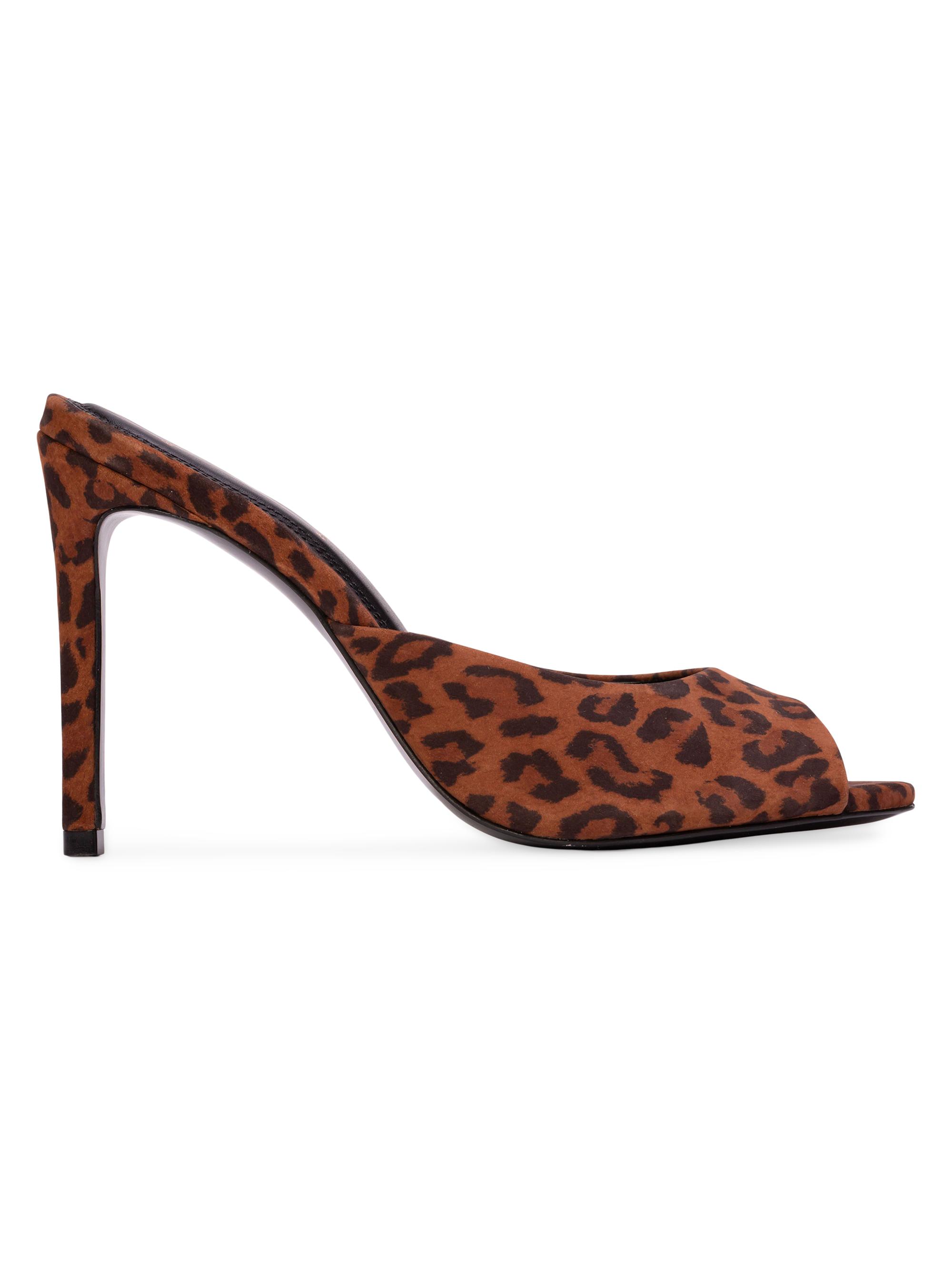 Black Suede Studio Women's Alessia Leopard Pumps - Leopard Nubuck