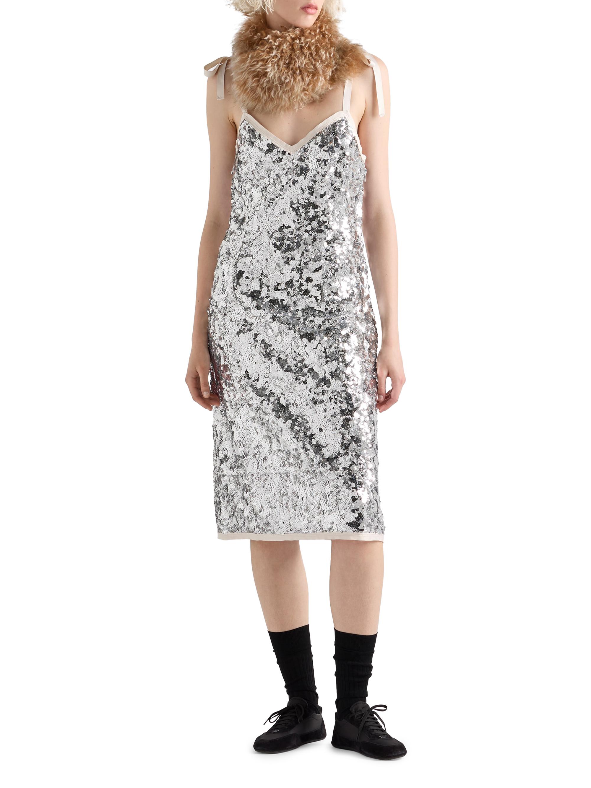 Prada Embroidered Sequin Dress | Saks Fifth Avenue