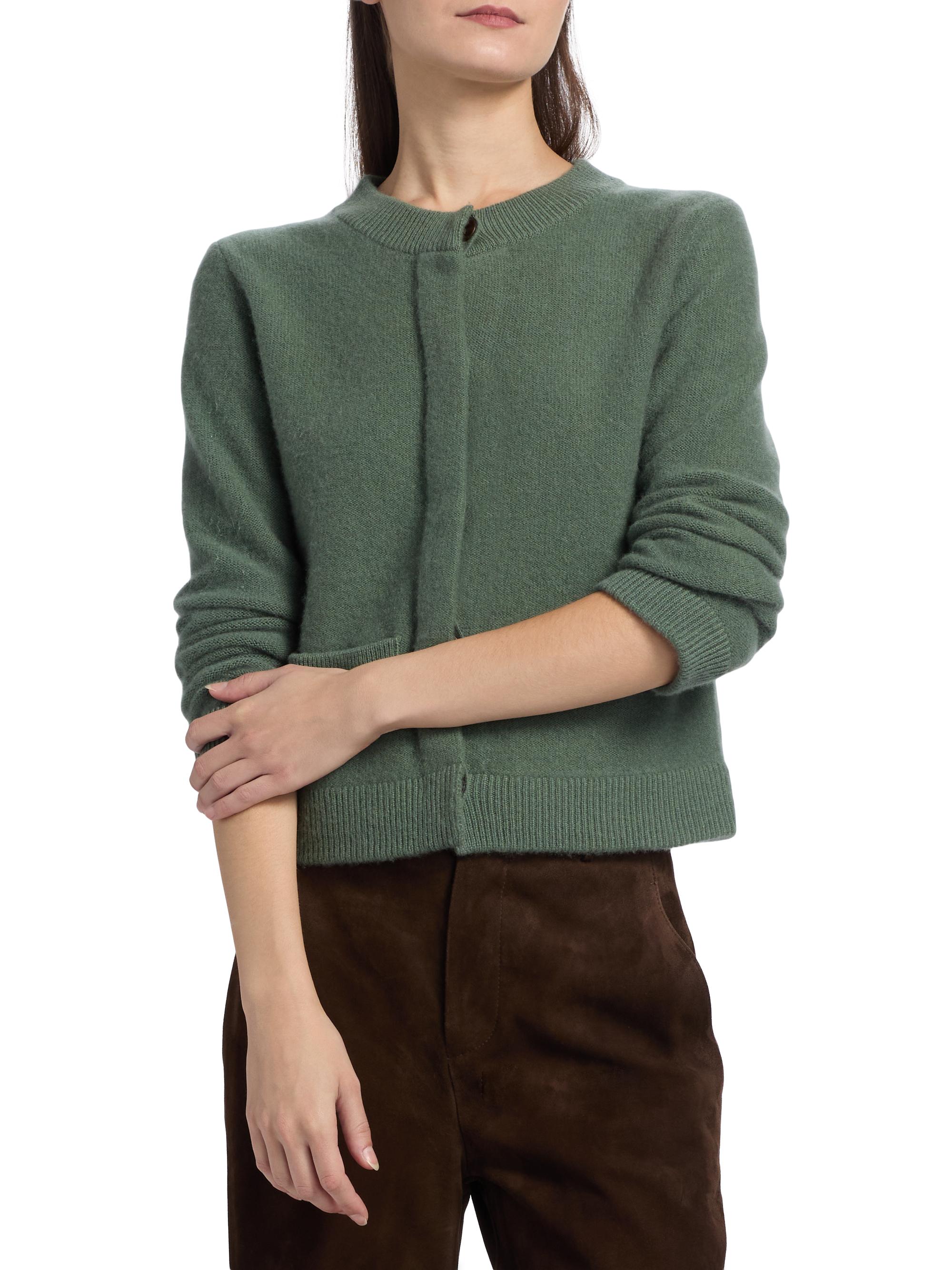 Vince Shrunken Boiled Cashmere Cardigan | Saks Fifth Avenue