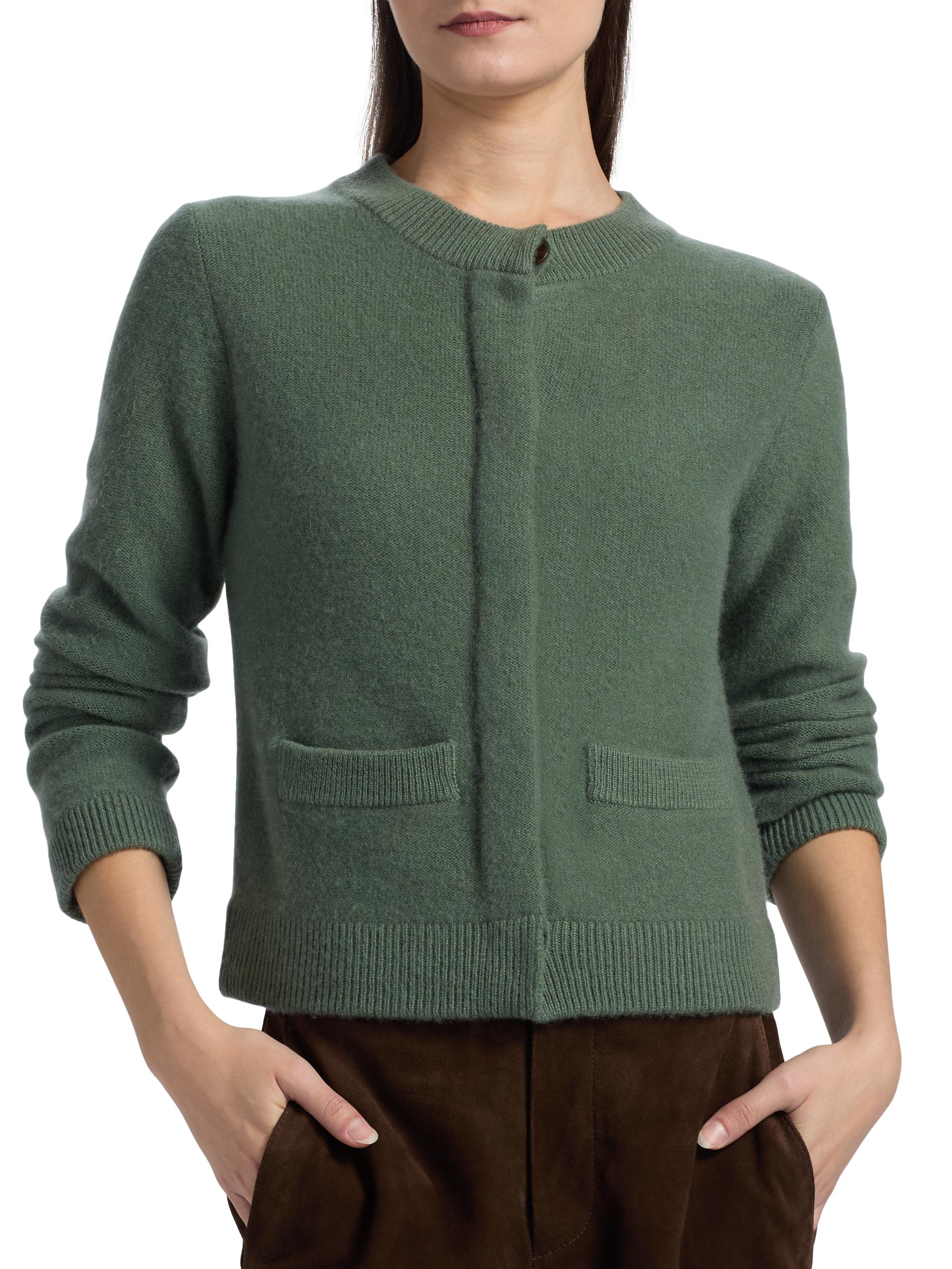 Vince Shrunken Boiled Cashmere Cardigan | Saks Fifth Avenue