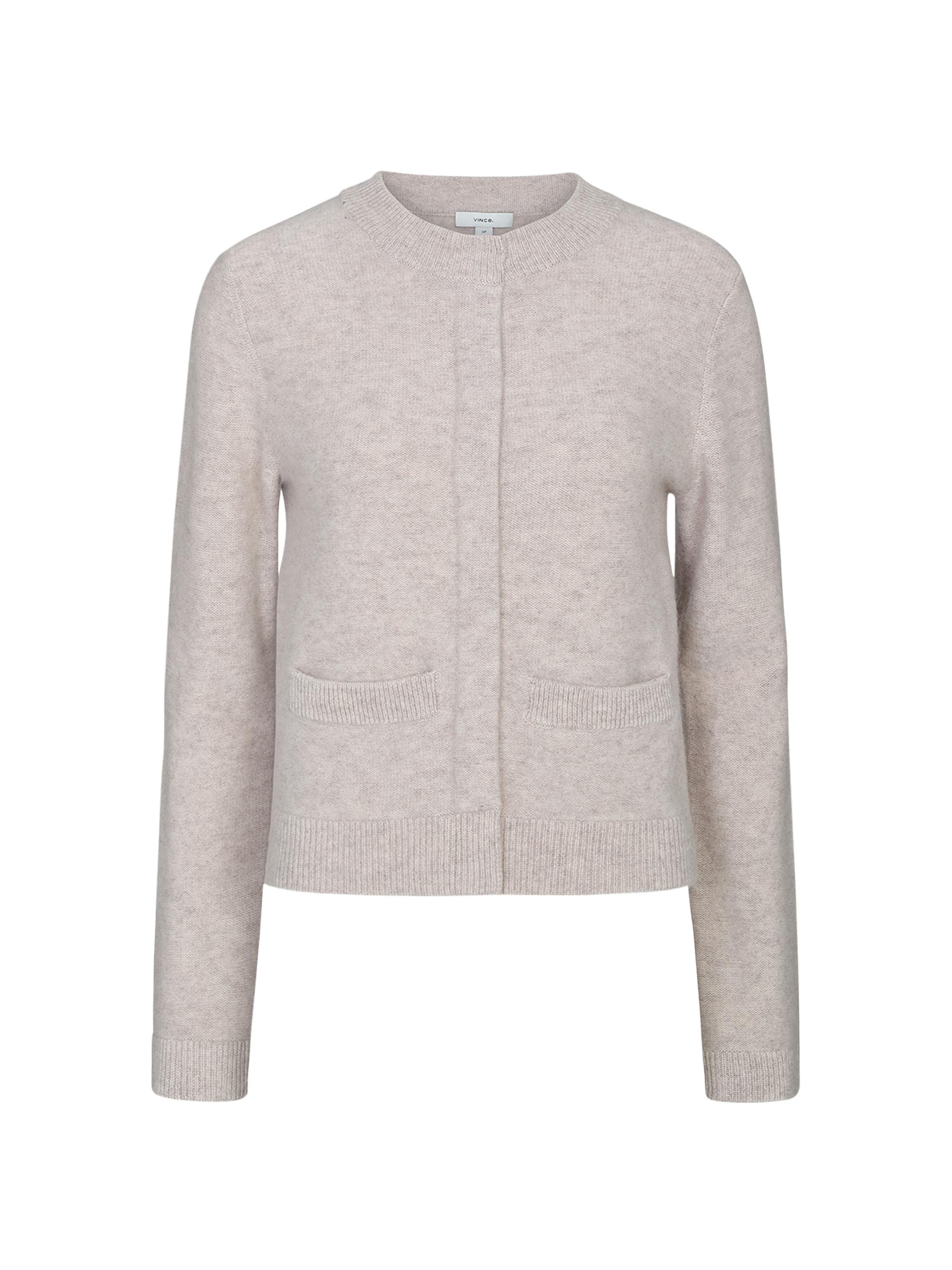 Vince Women's Shrunken Boiled Cashmere Cardigan - Marble