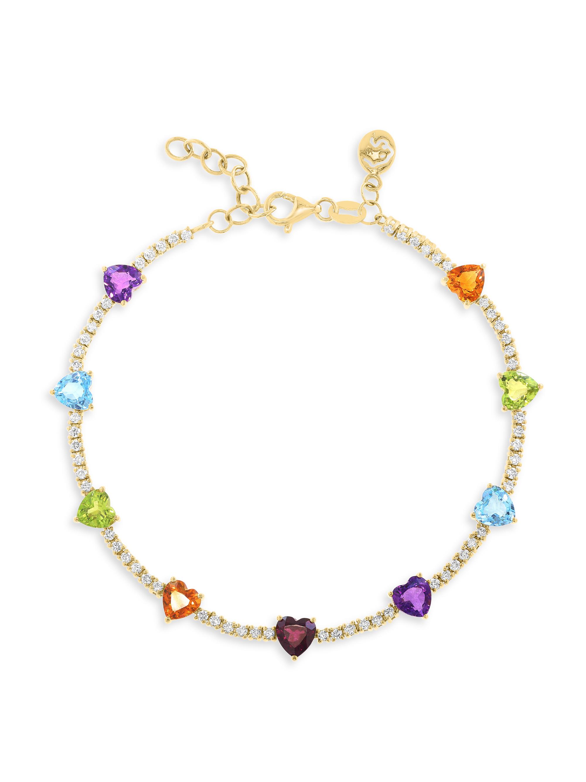 Saks Fifth Avenue Collection Women's 14K Yellow Gold & Multi-Gemstone Bracelet - Yellow Gold
