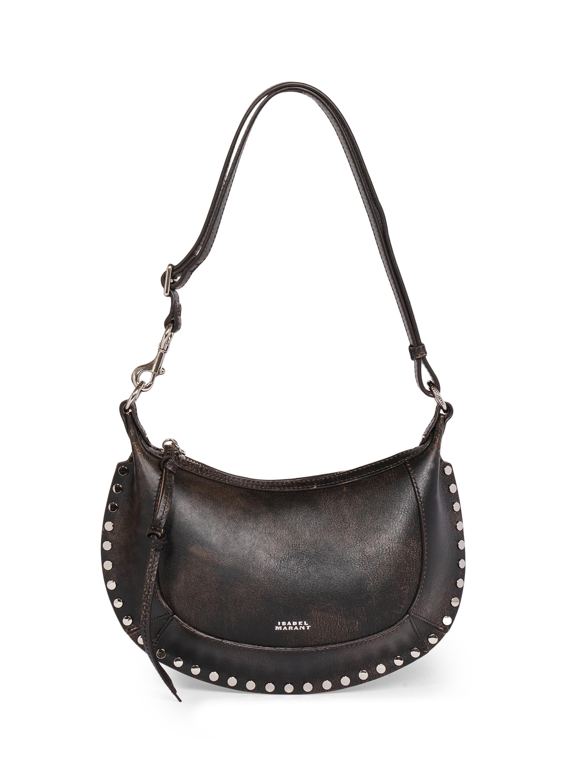 Isabel Marant Women's Oskan Moon Leather Shoulder Bag - Vintage Brown
