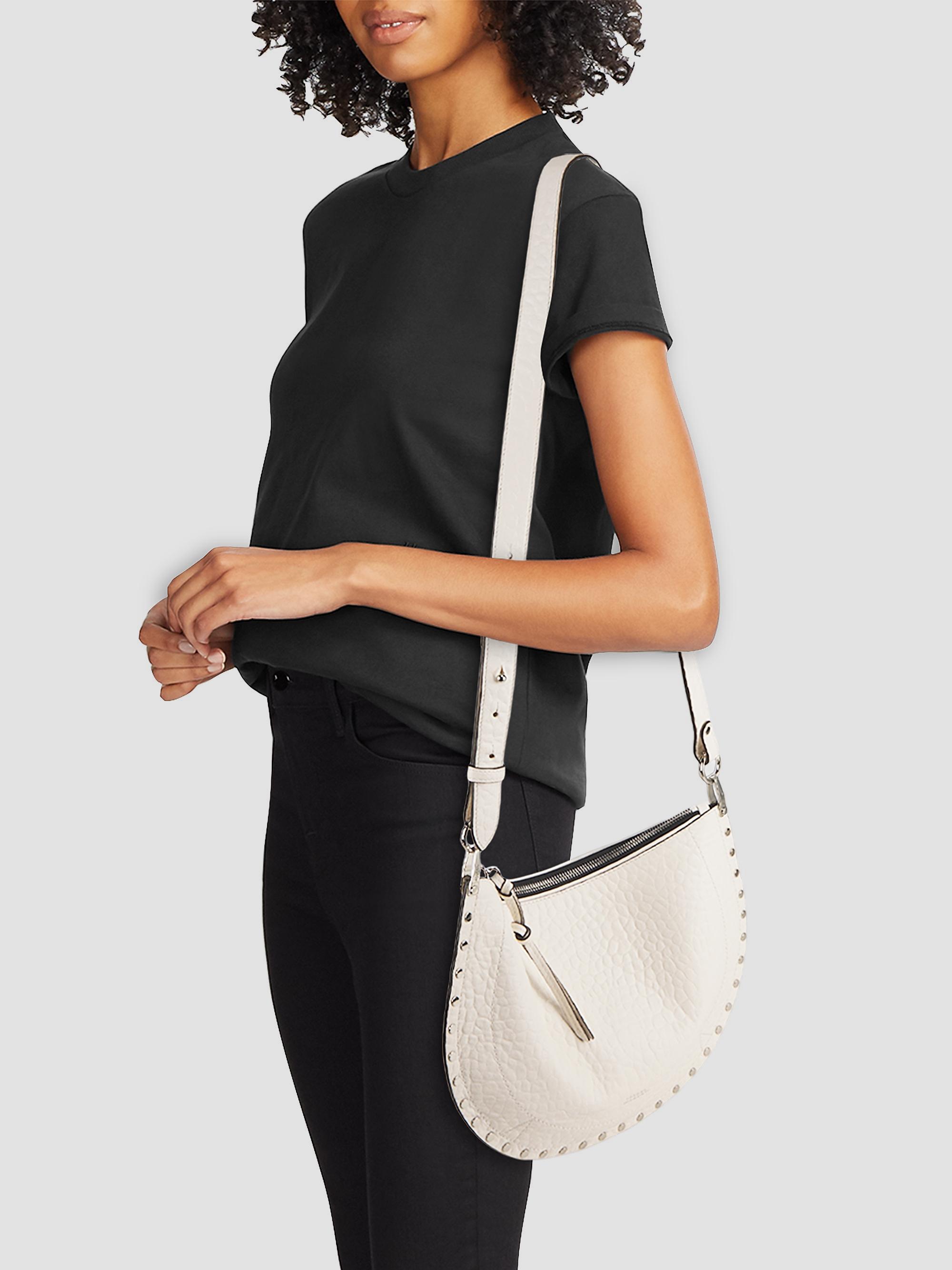 Isabel Marant Oskan Soft Zip Leather Shoulder Bag | Saks Fifth Avenue
