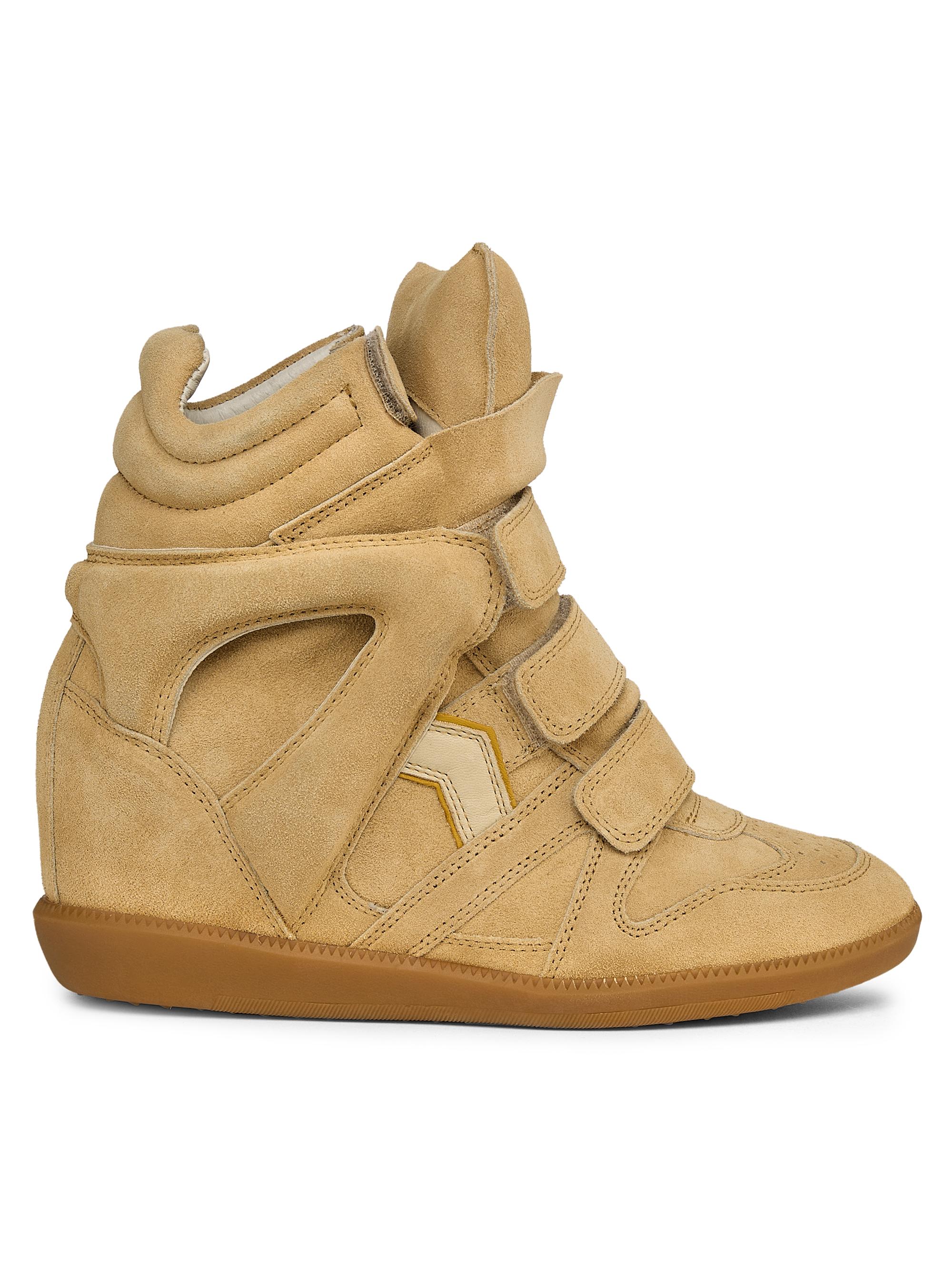 Isabel Marant Women's Bekett 50MM Suede High-Top Sneakers - Beige Golden Yellow | Thumbnail 7