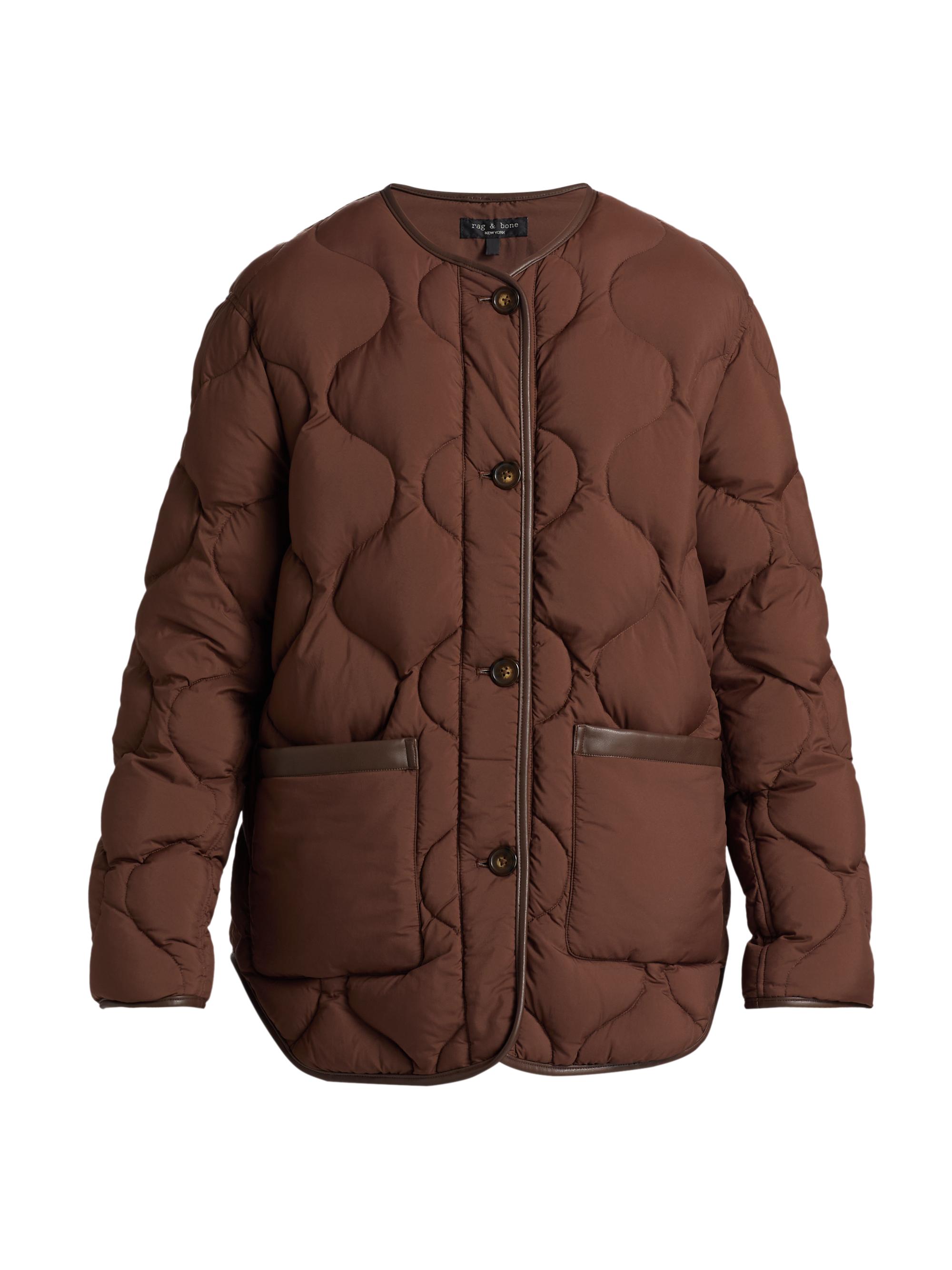 rag & bone Women's Tatiana Quilted Liner Jacket - Brown