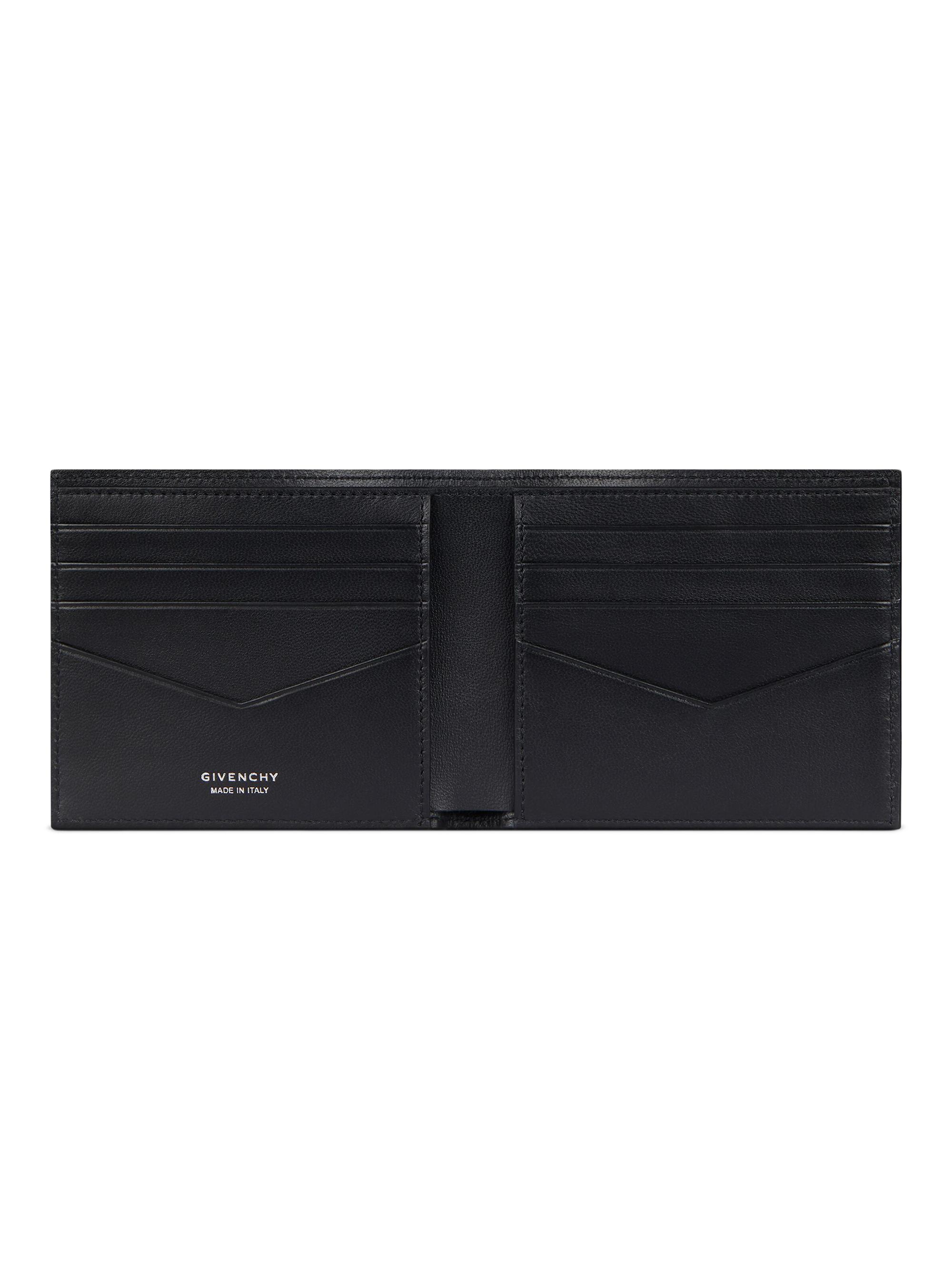 Givenchy Men's Wallet in Grained Leather - Black - side view in Black